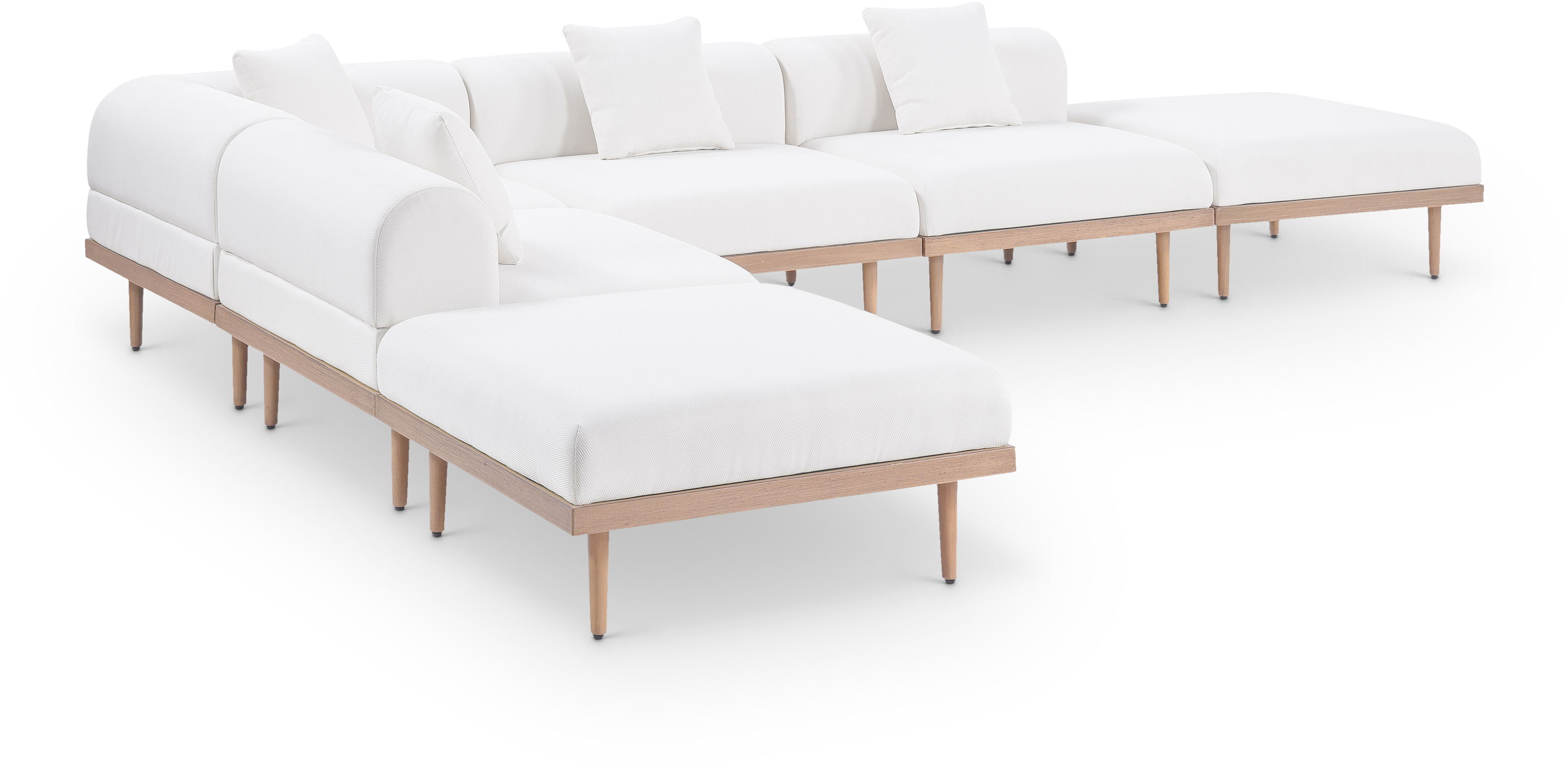 6 Pc · 142" Outdoor Patio Modular Sectional