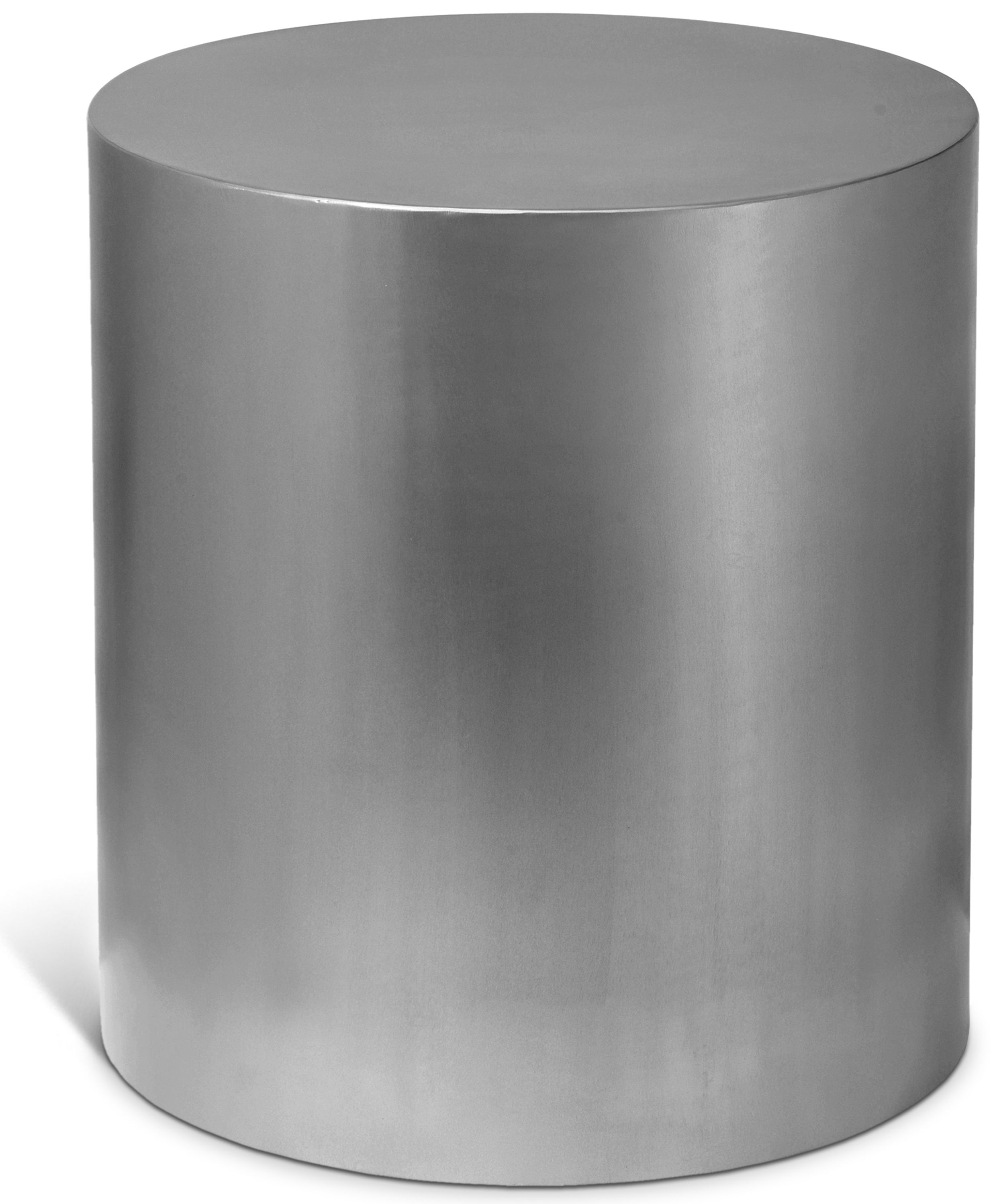 Cylinder - End Table - Pearl Silver