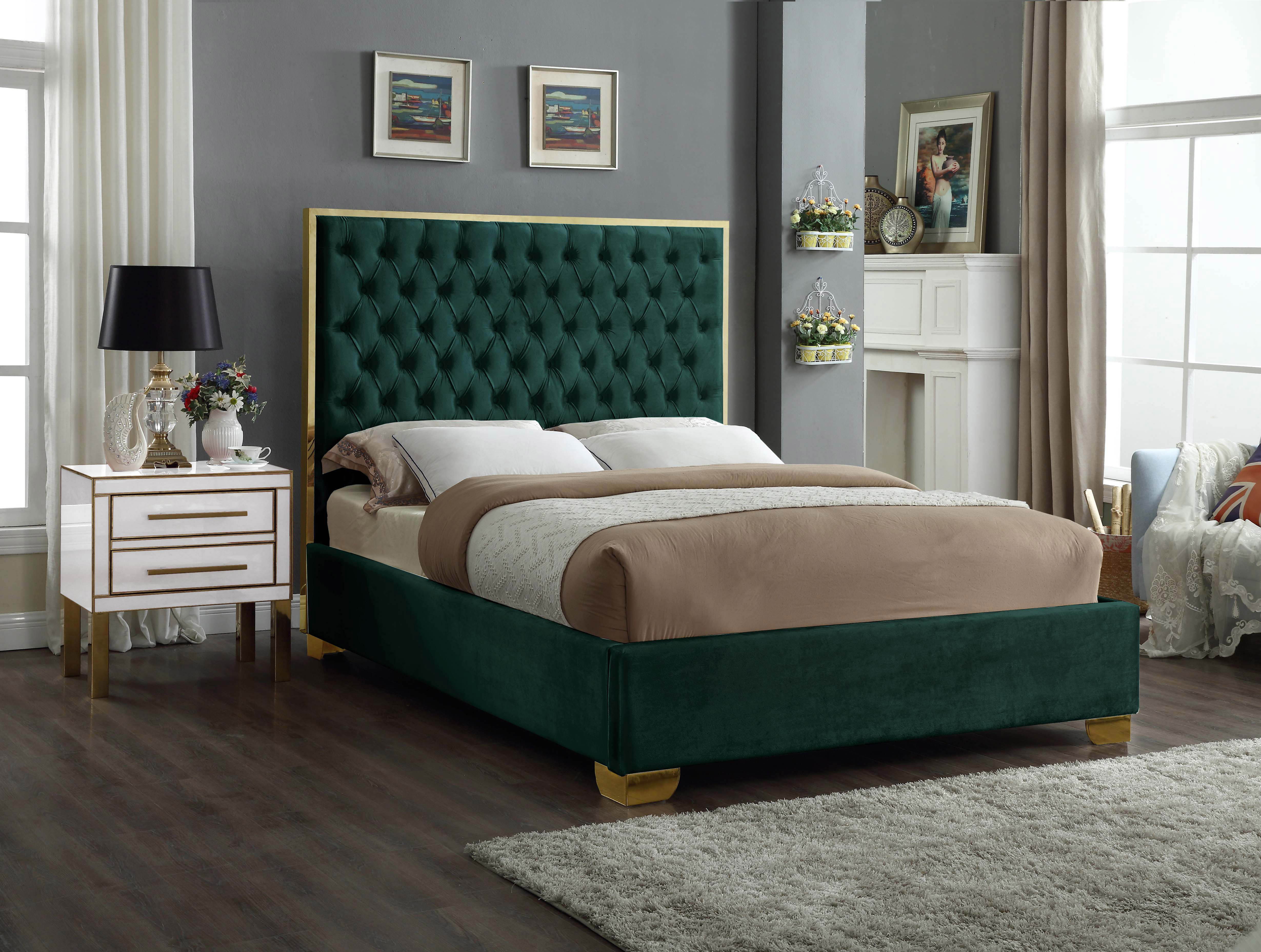 Lana - King Bed - Green