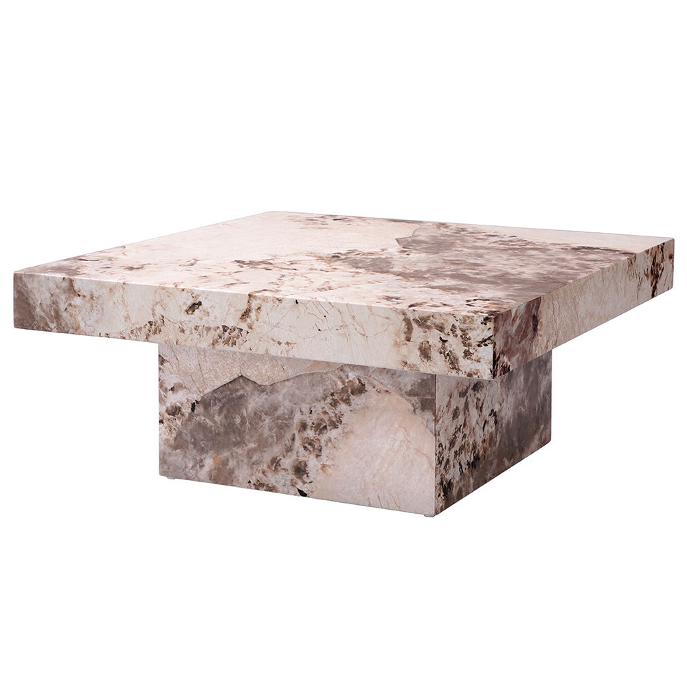 Fultan - Coffee Table - Engineered Stone, pink, view 2