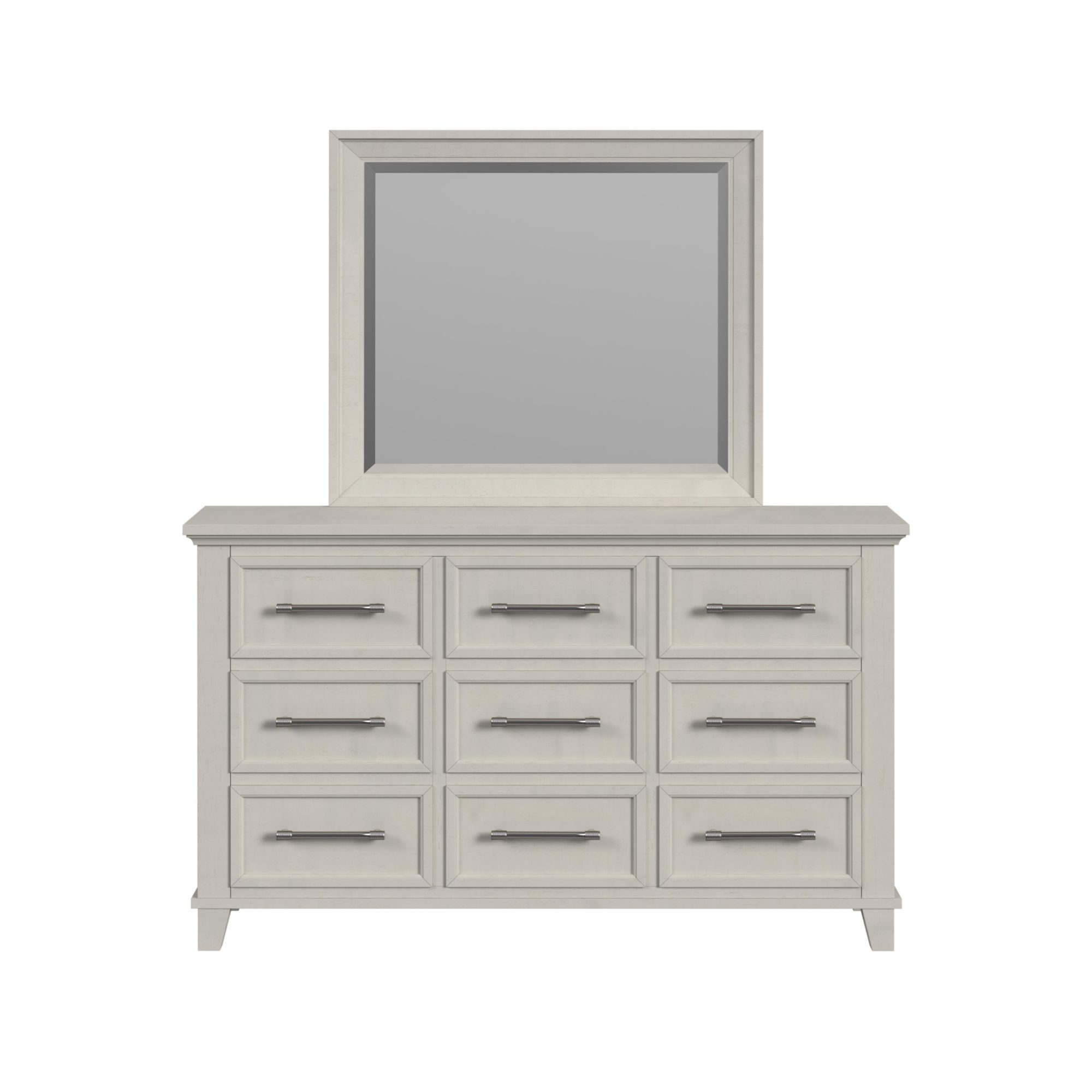 Canterbury - Dresser And Mirror Set - Ivory