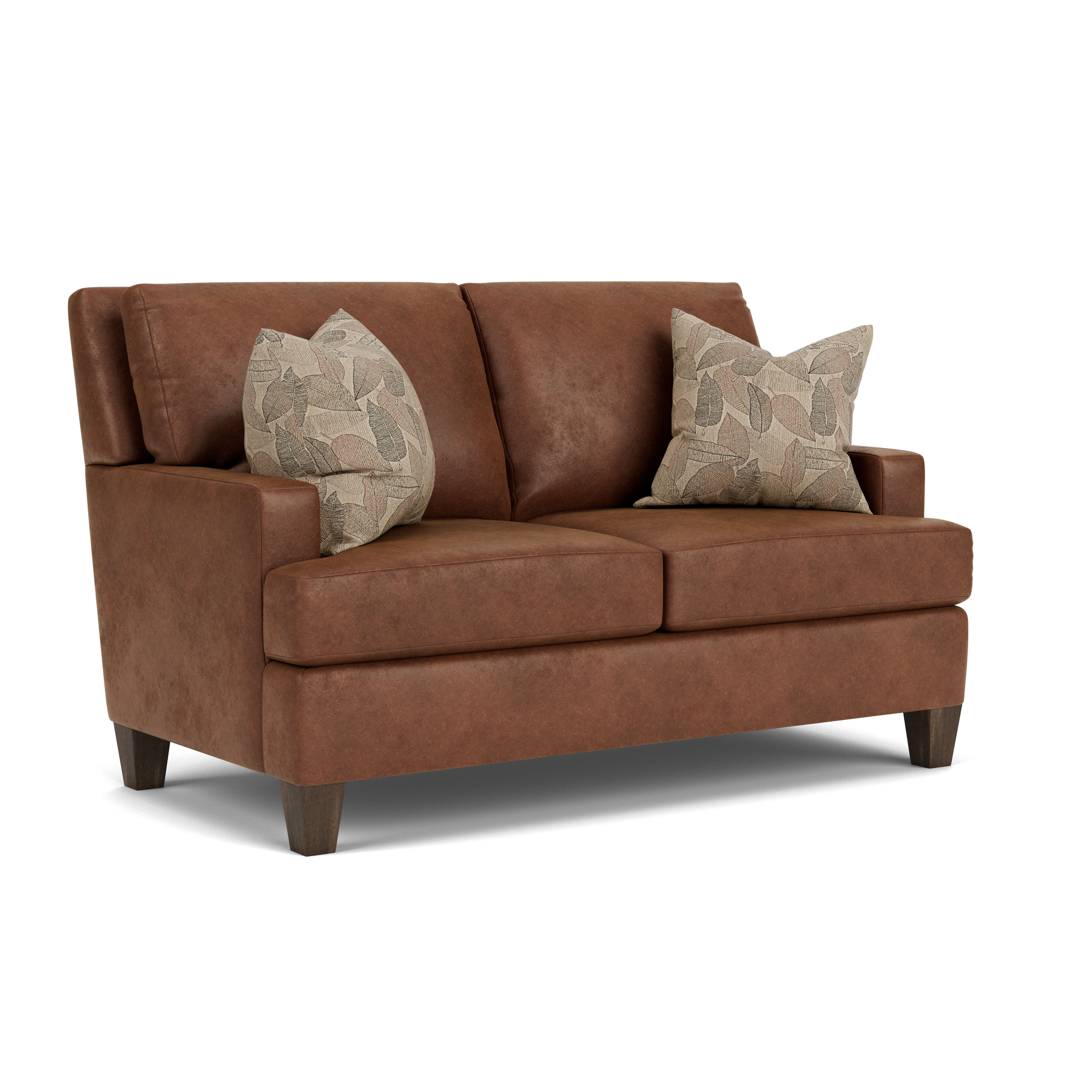 Lloyd - Fabric Loveseat, dark brown