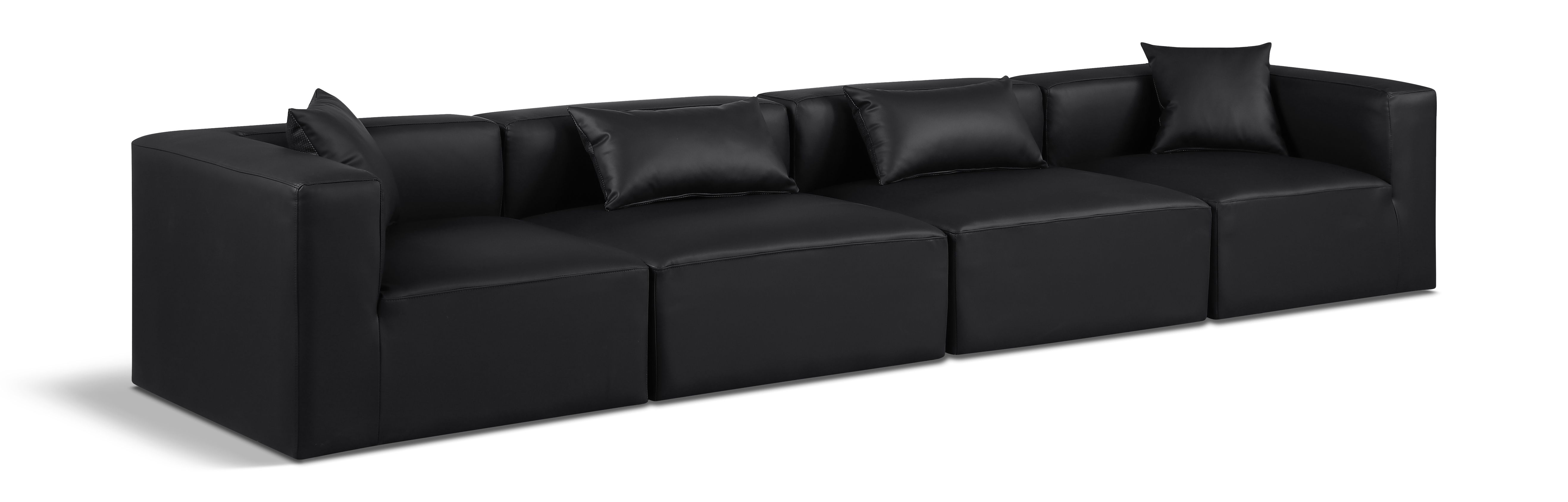 Cube - Modular 4 Seat Sofa - Black