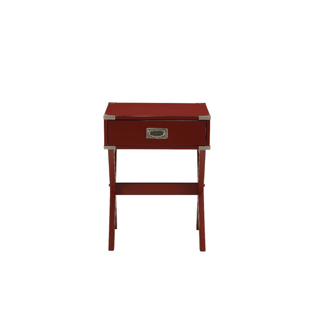 Babs - Accent Table - Red, red, view 2