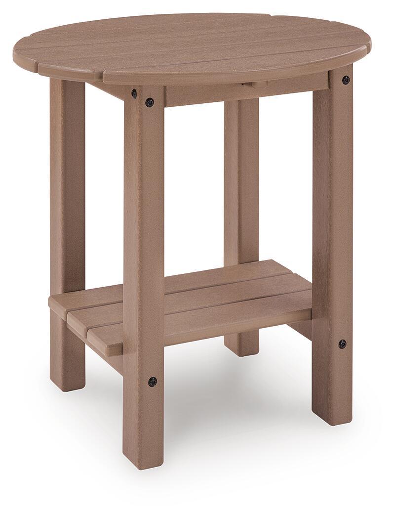 Grover Beach – Oval End Table – Driftwood
