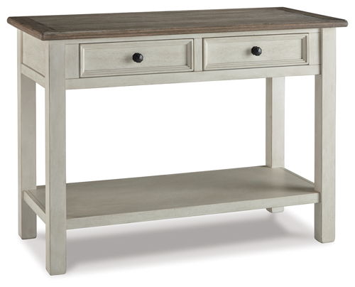 Bolanburg - Sofa Table - White / Brown / Beige, white