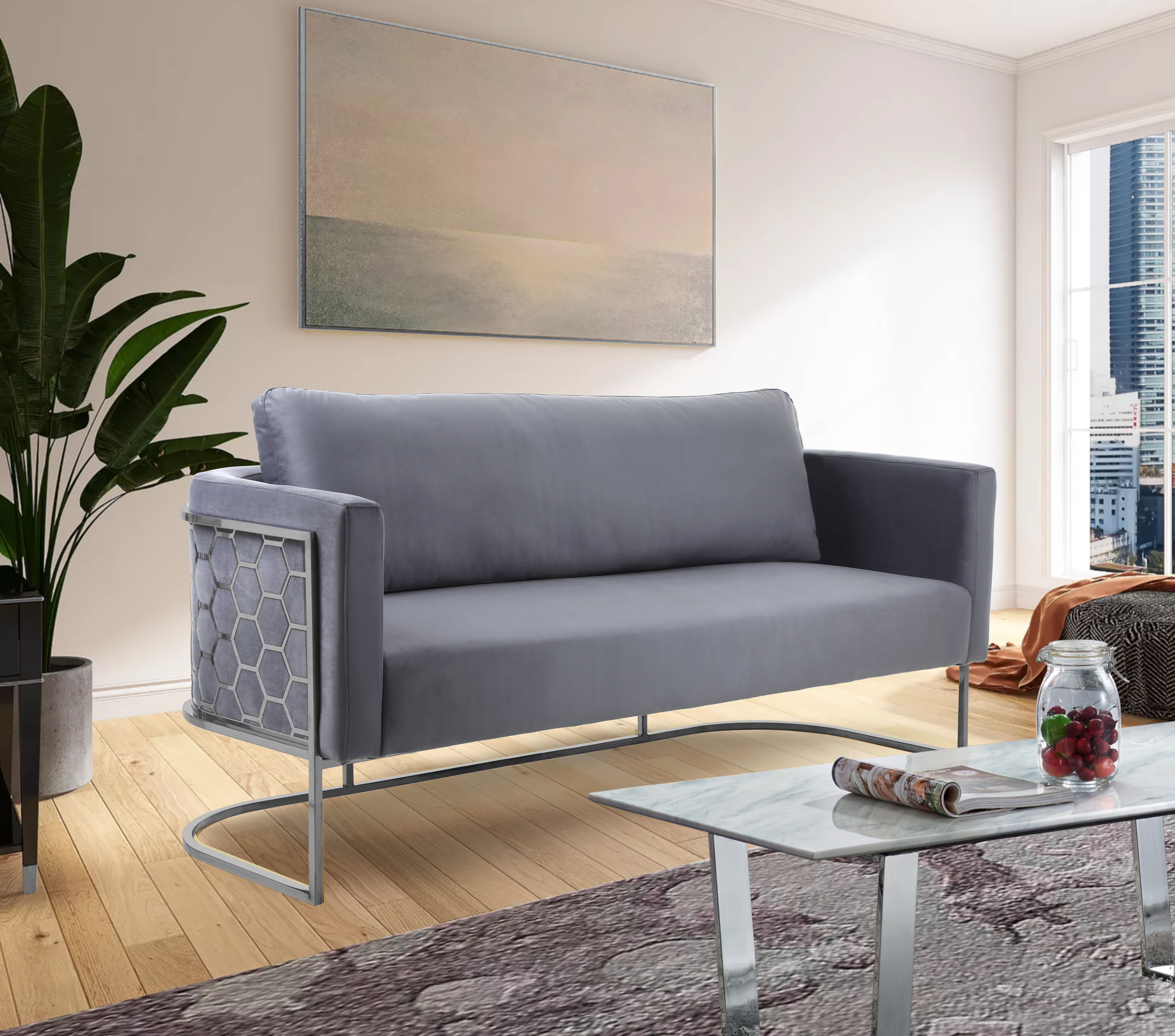 Casa - Fabric Sofa - Gray