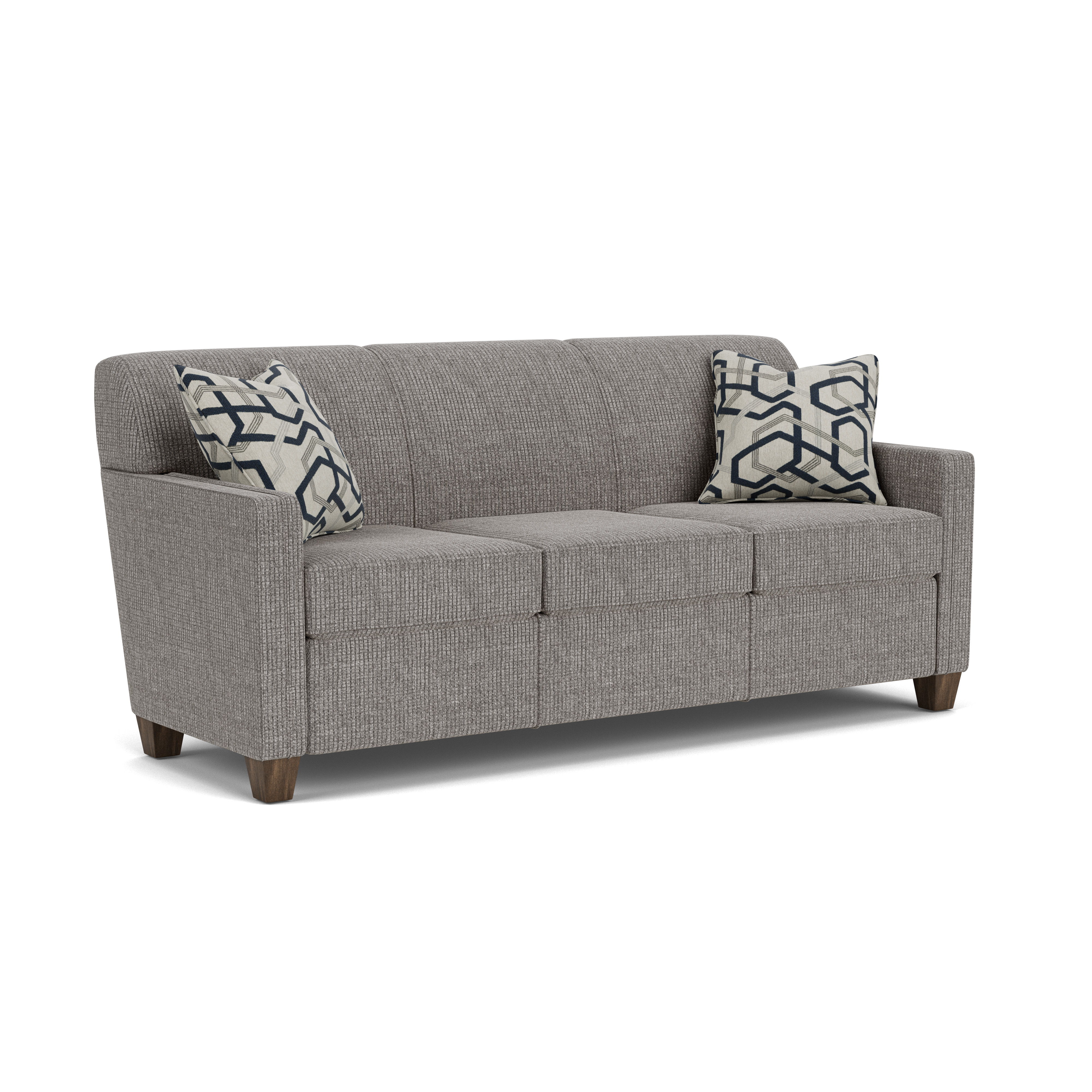 Nora - Fabric Sofa, light brown, view 3