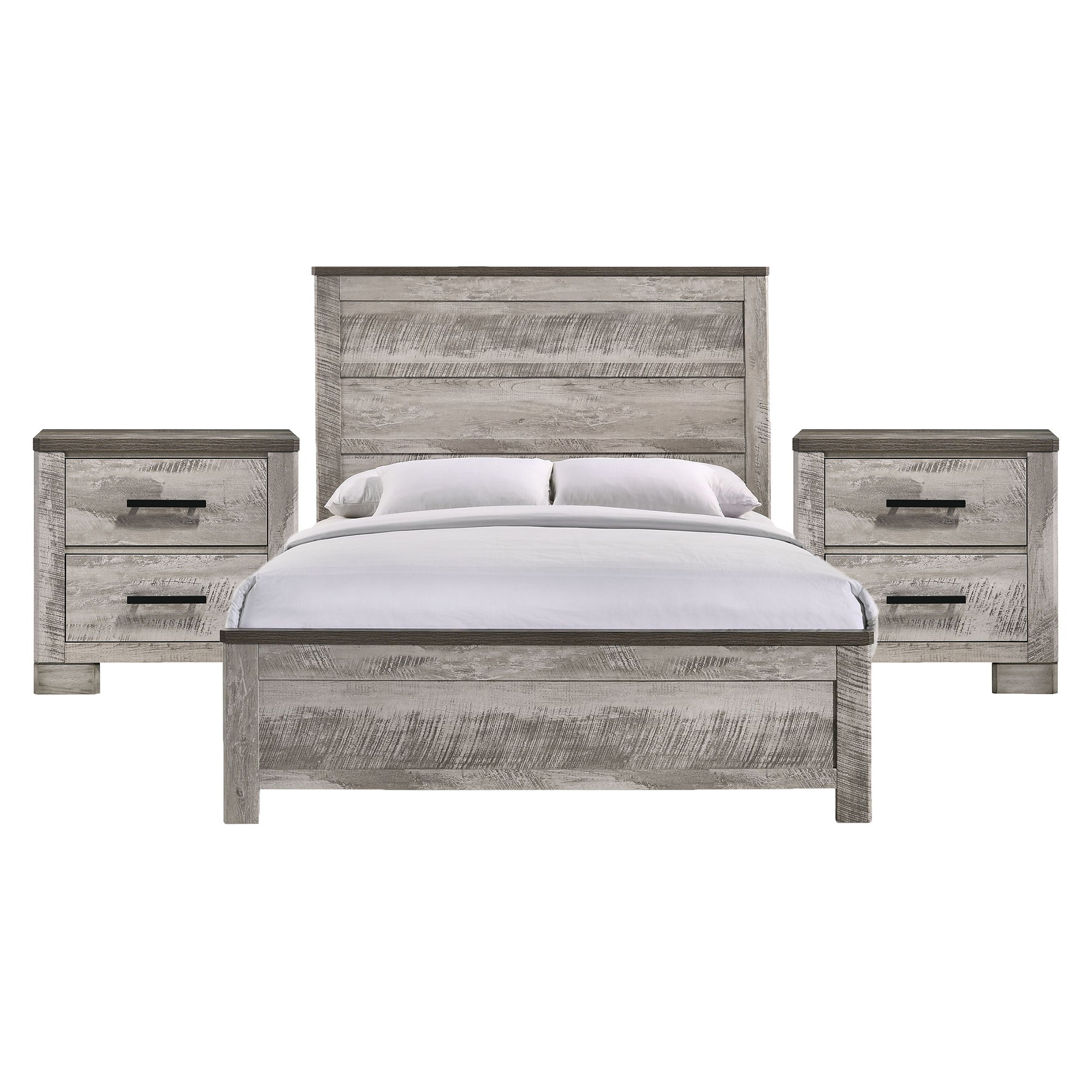 Full · 3 Pc · Bedroom Set With 2 Nightstands