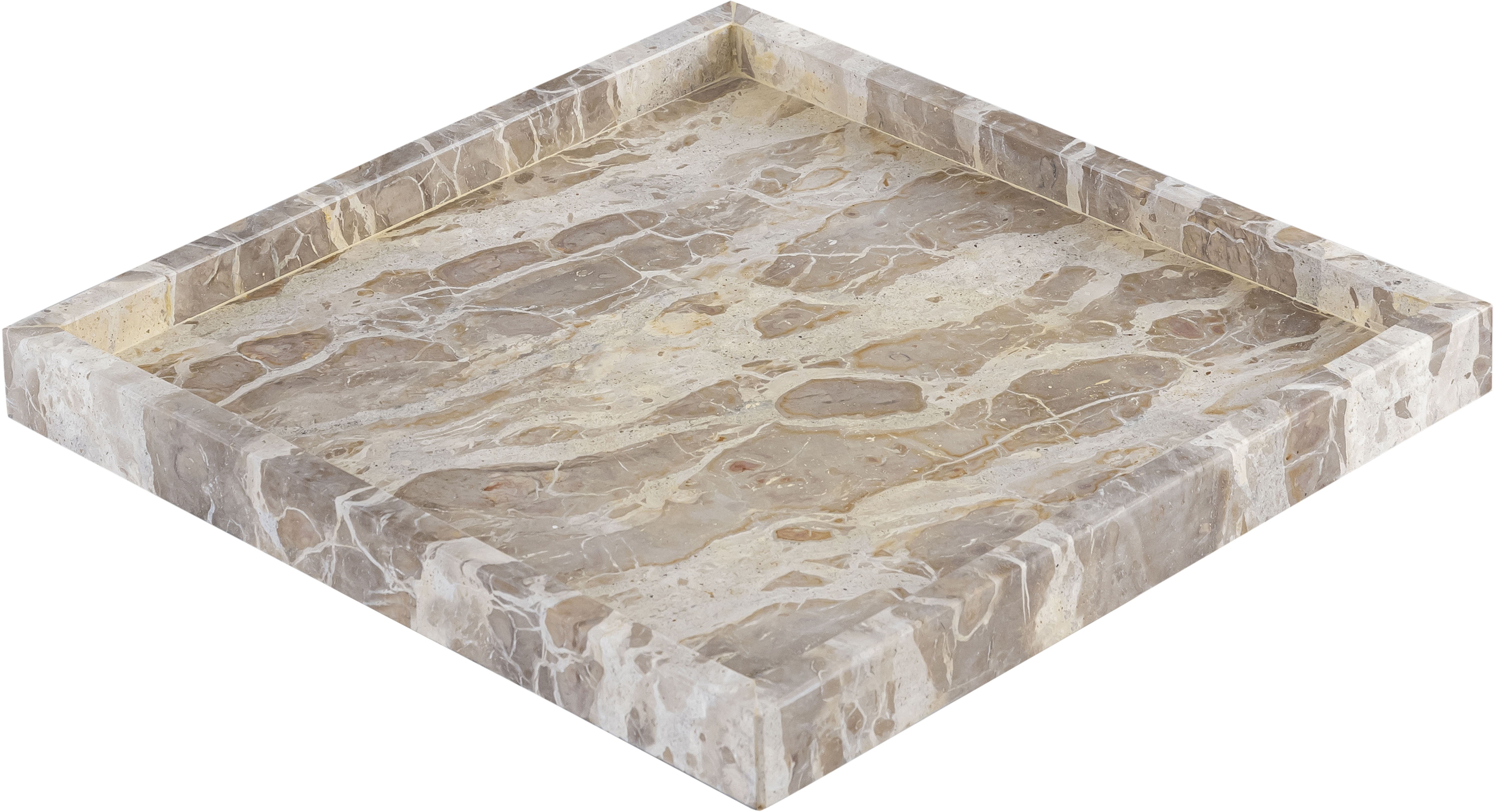 Barletta - Marble Square Tray - Beige