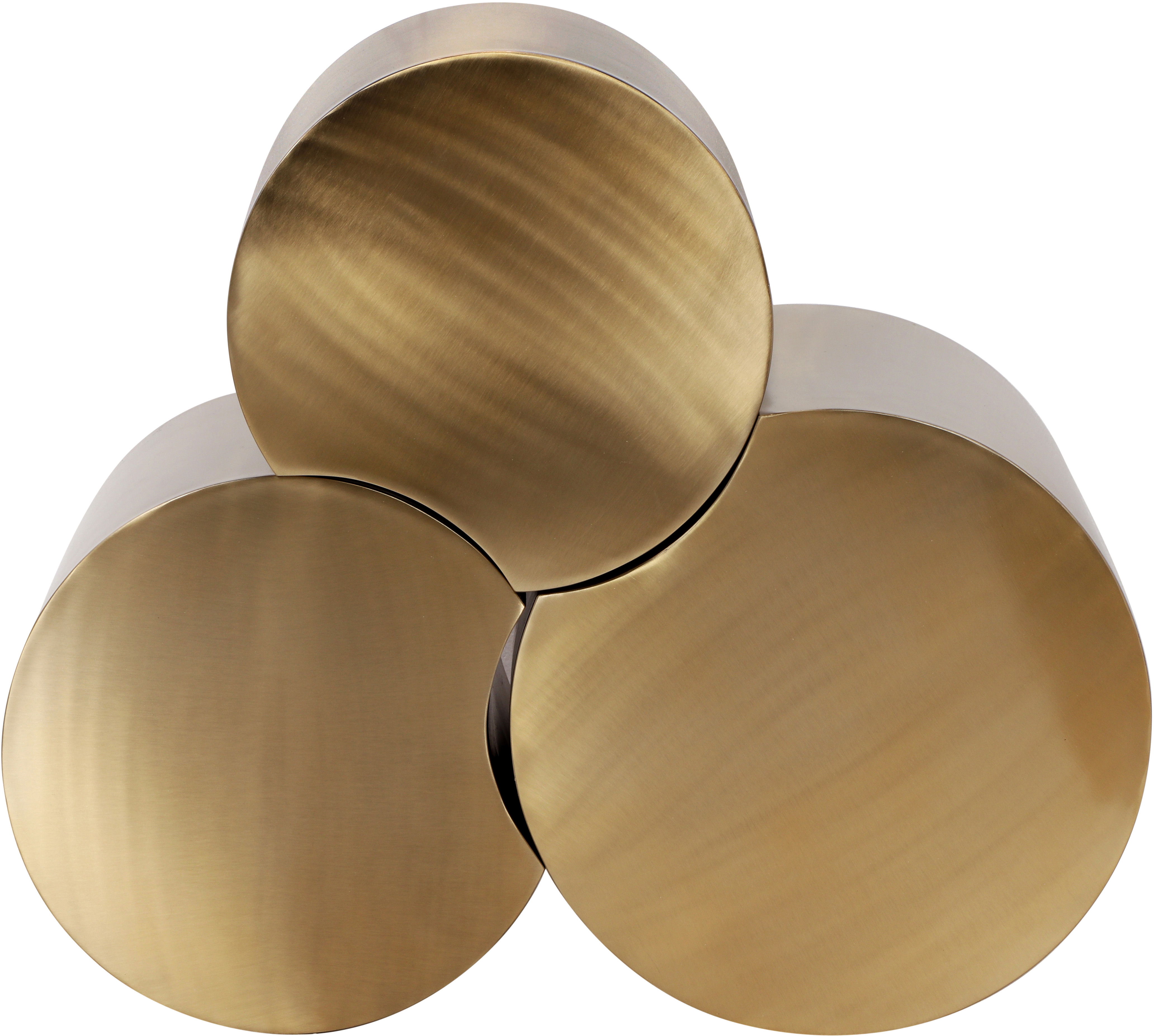 Dimple - 20" 3 Piece Modular End Table - Gold