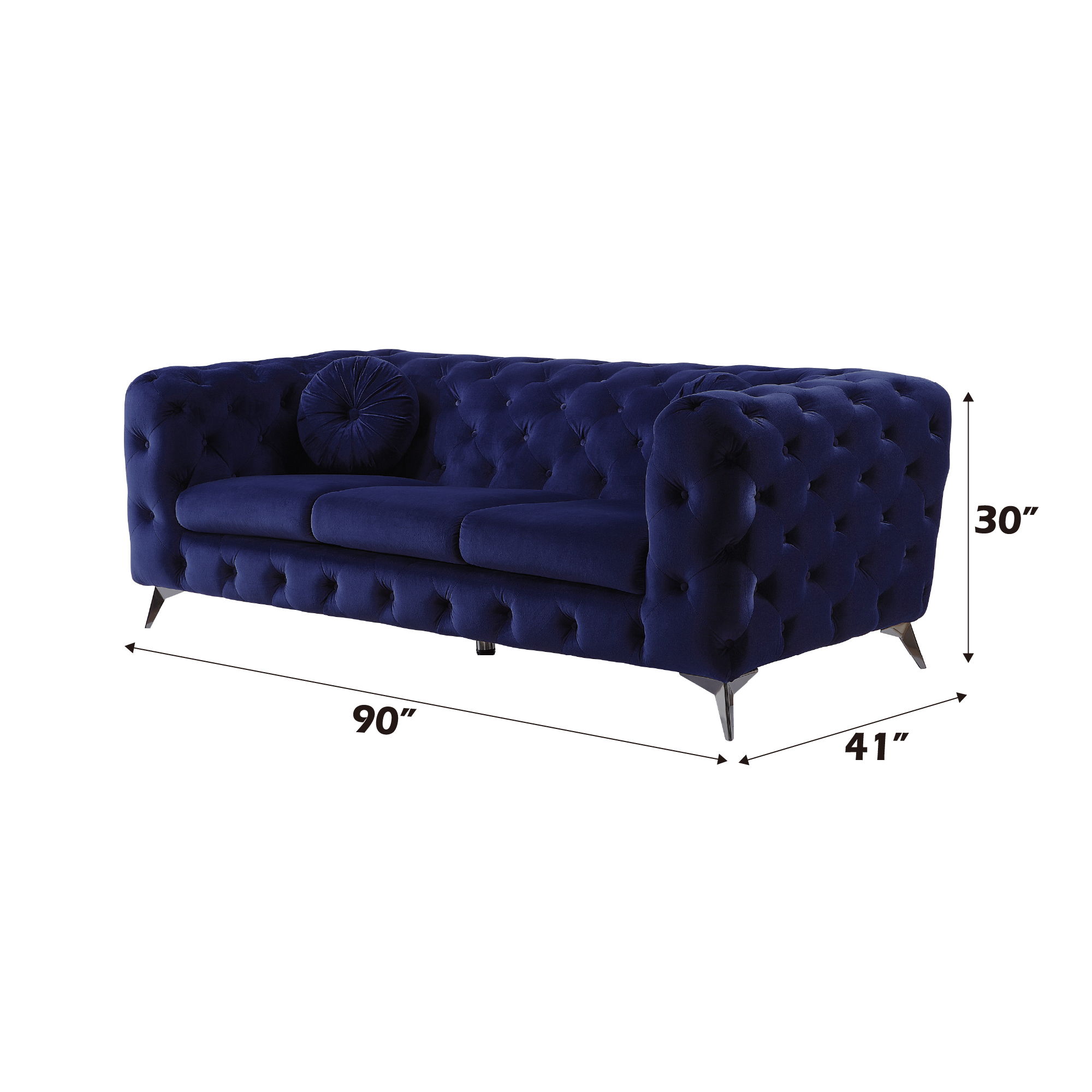 Atronia - Sofa - Blue Velvet, blue, view 6