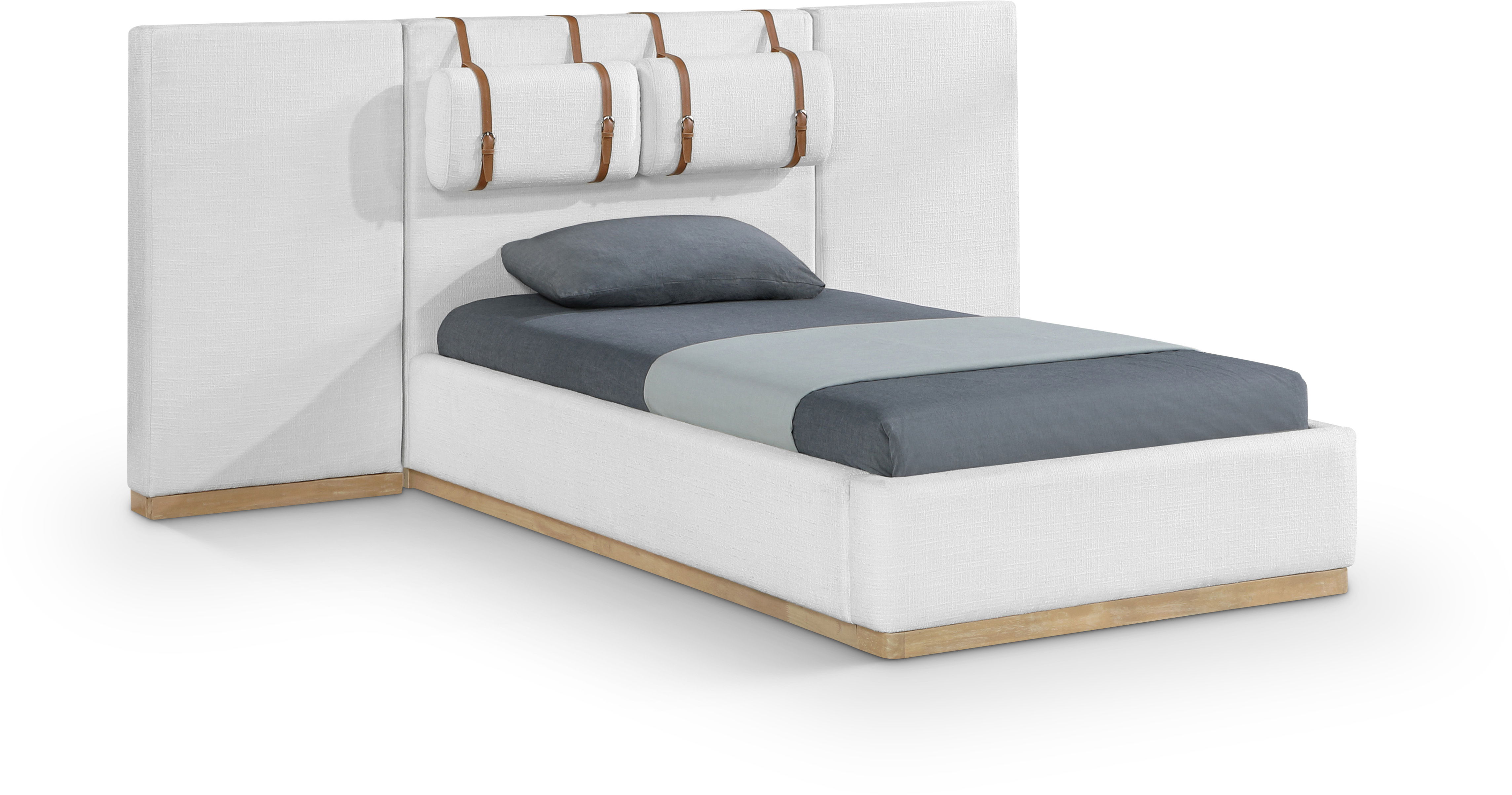 Bennet - Upholstered Twin Bed - Cream