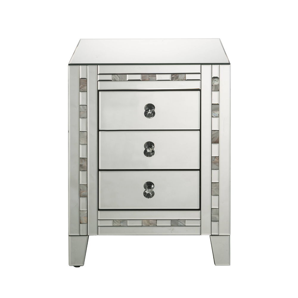 Nasa - Accent Table - Mirrored & Mother Pearl, silver, view 5