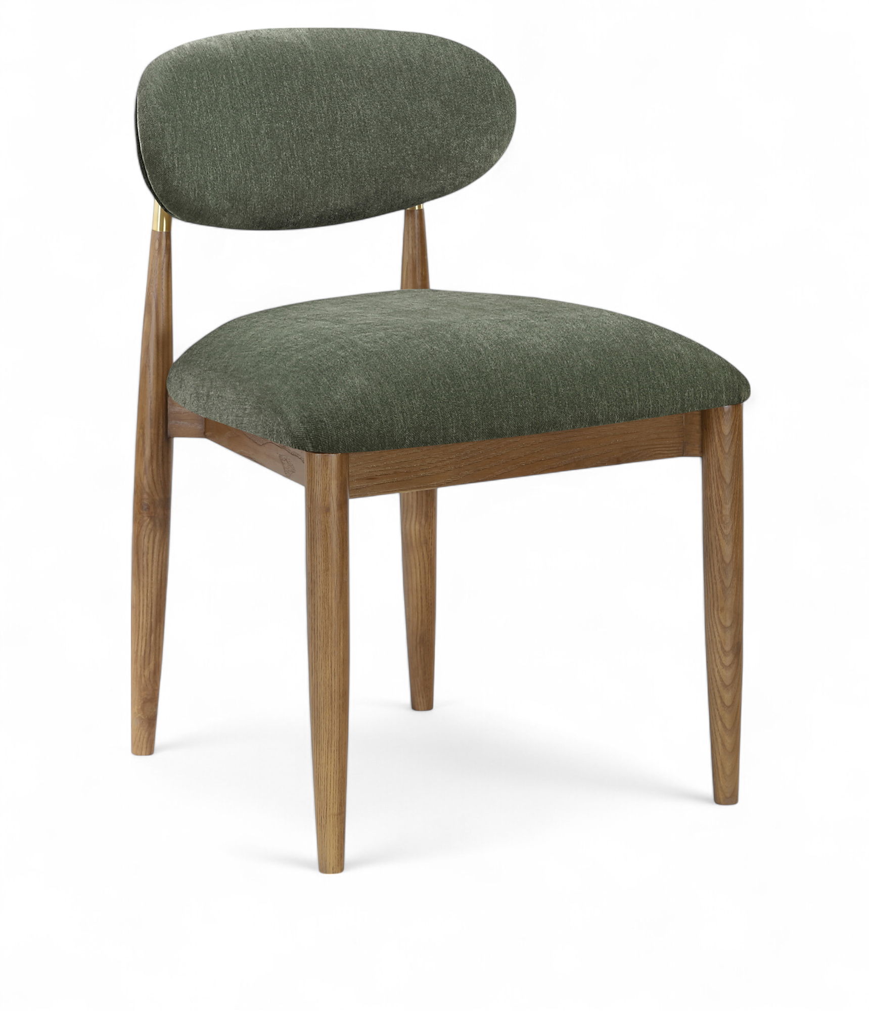 Riccio - Performance Fabric Upholstered Dining Side Chair (Set of 2) - Olive