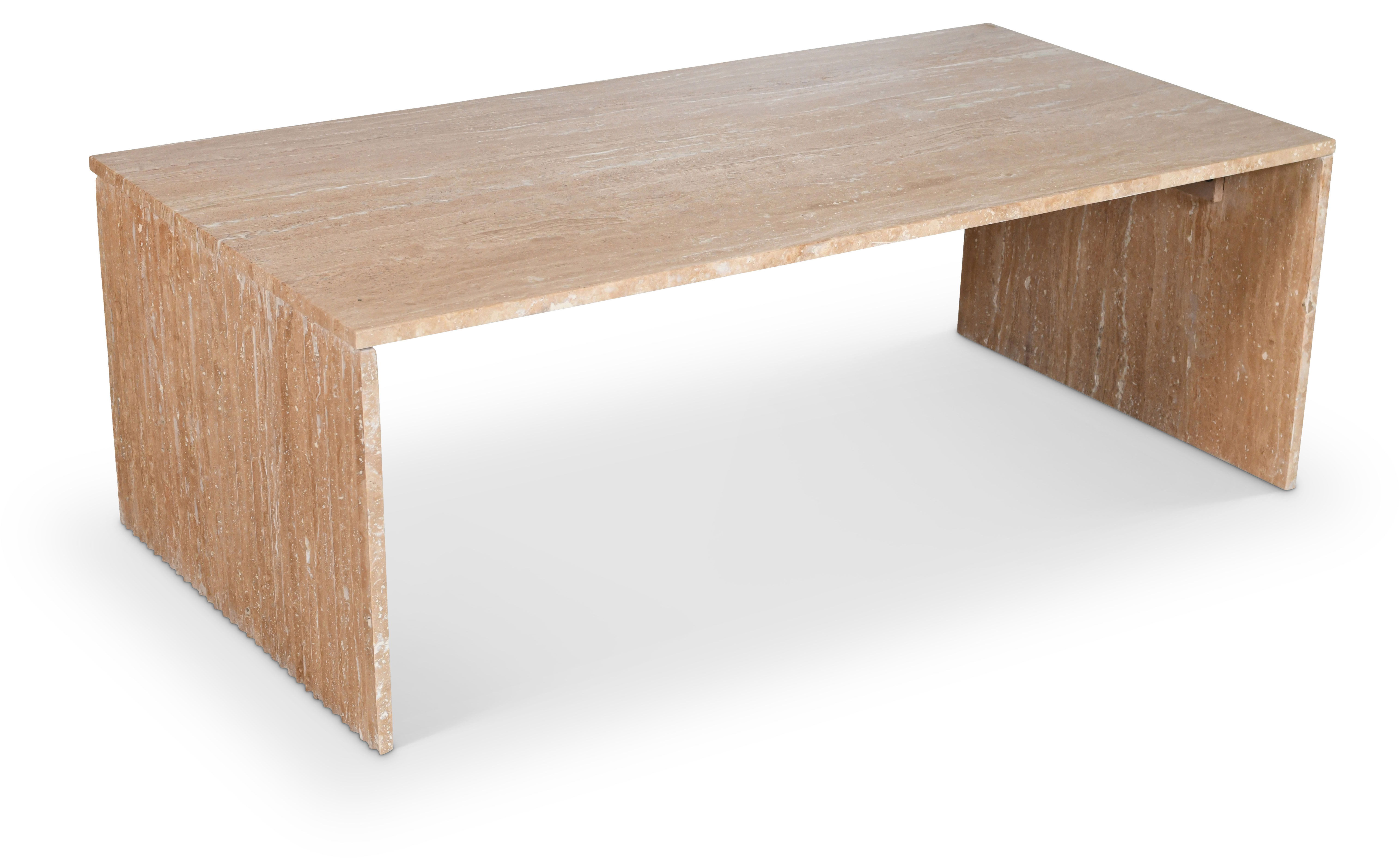 Pienza - Travertine Coffee Table - Natural