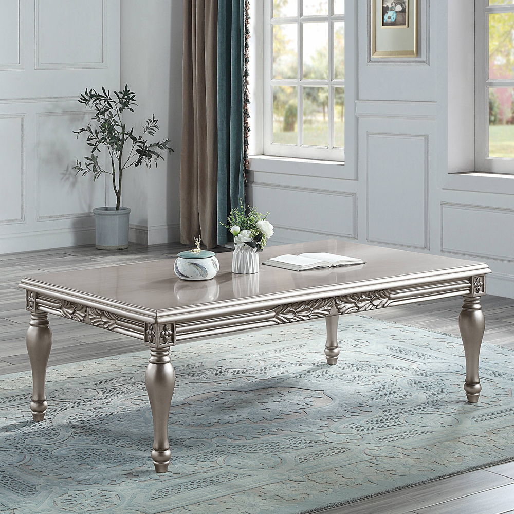 Pelumi - Coffee Table - Platinum, silver, view 6