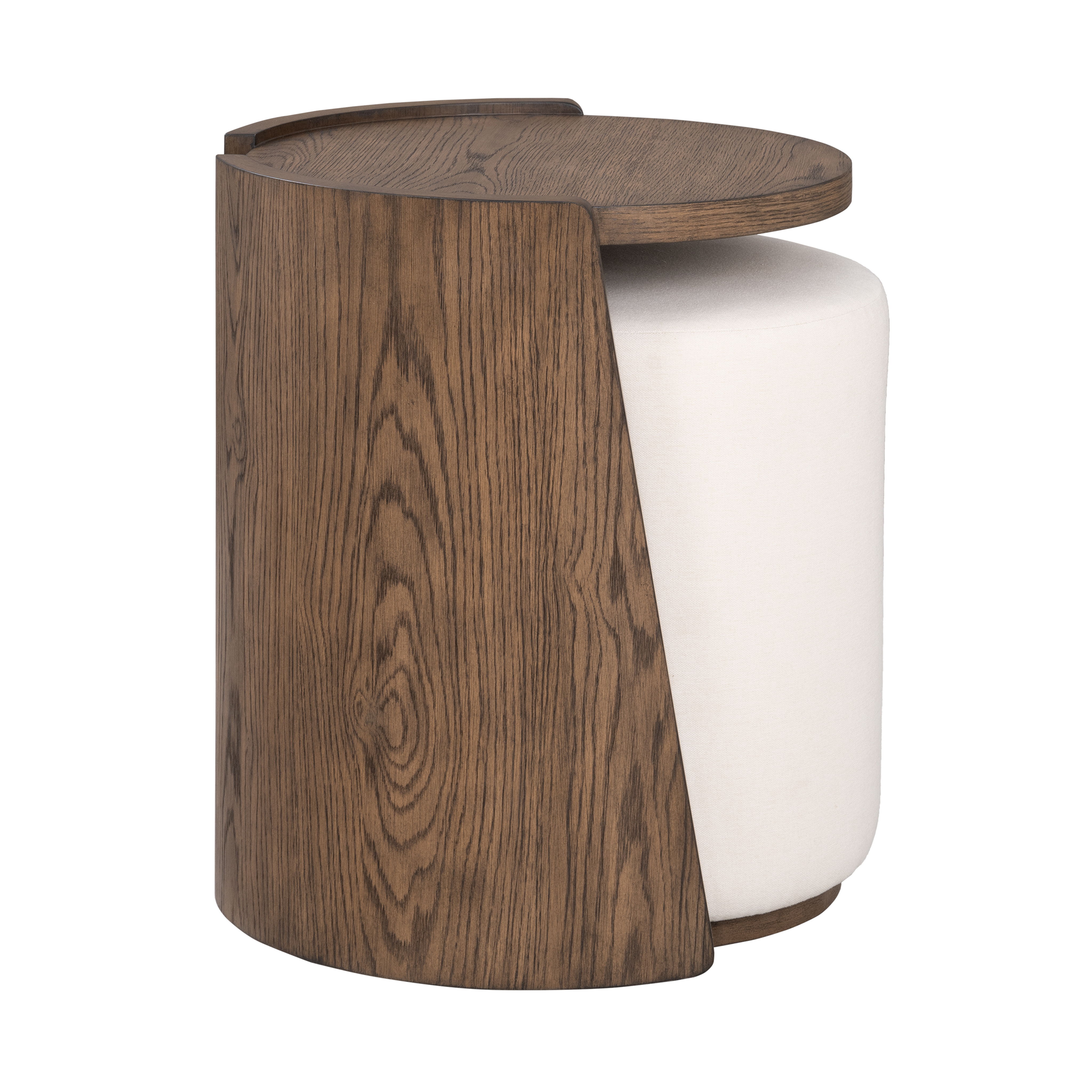 Lyra - End Table - Dark Brown / White, dark brown, view 5