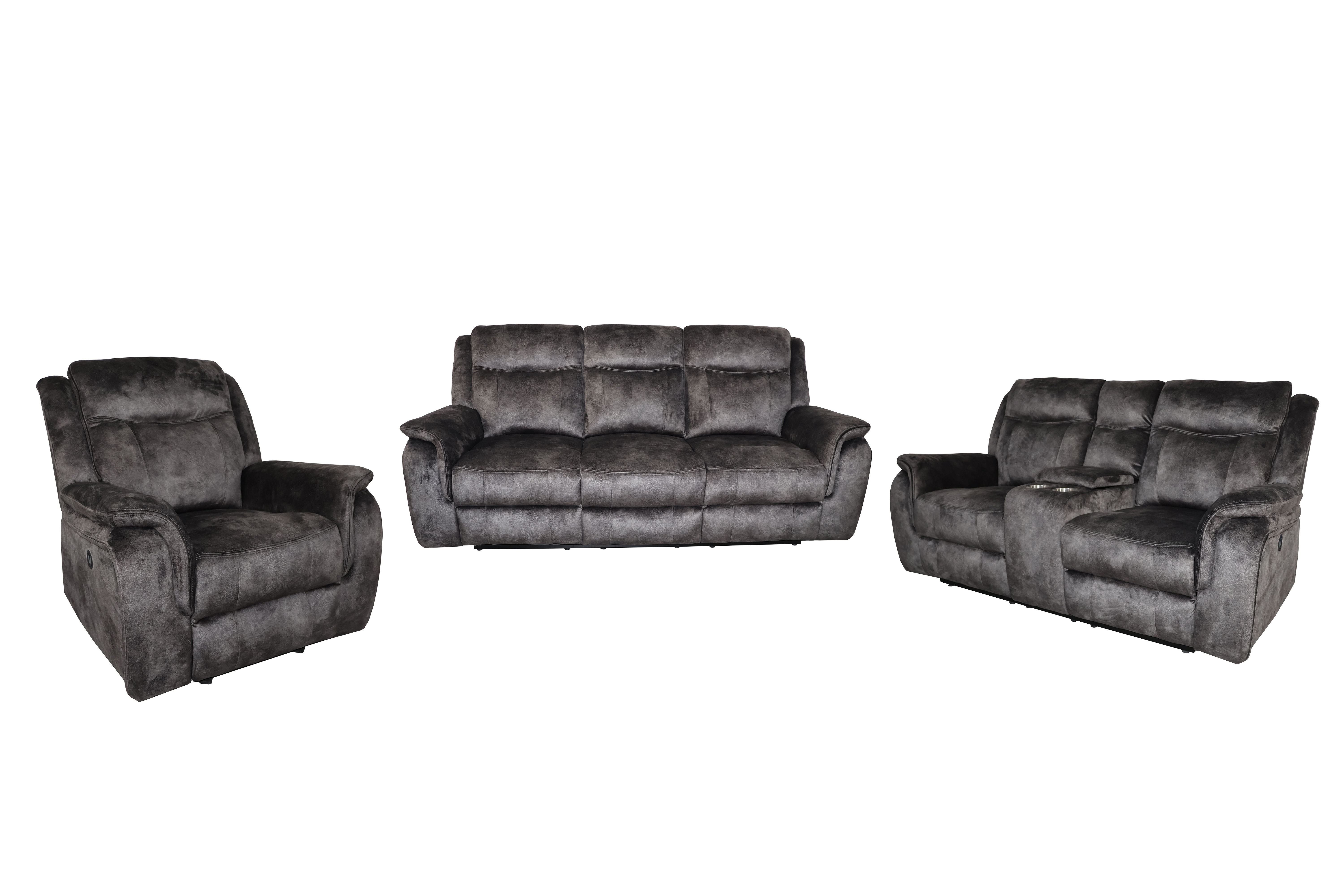 3 Pc · Sofa & Loveseat & Recliner