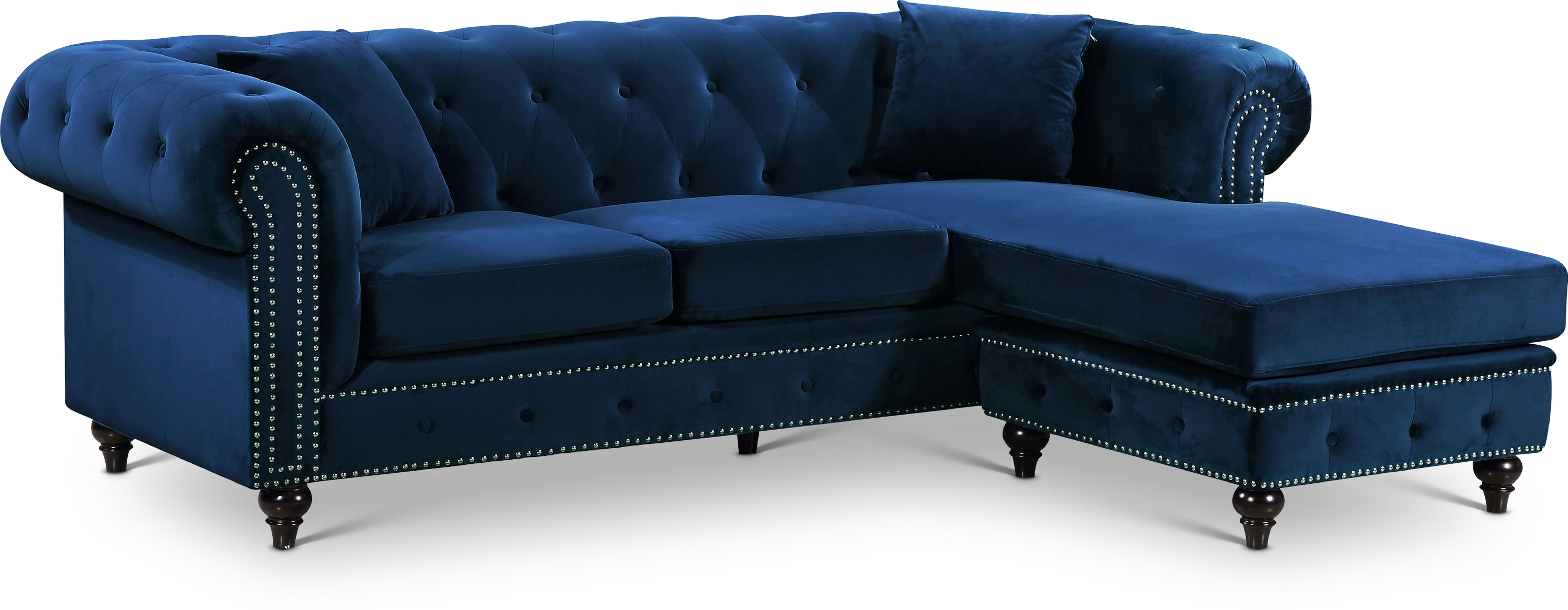 Sabrina - 2 Piece Reversible Sectional - Navy
