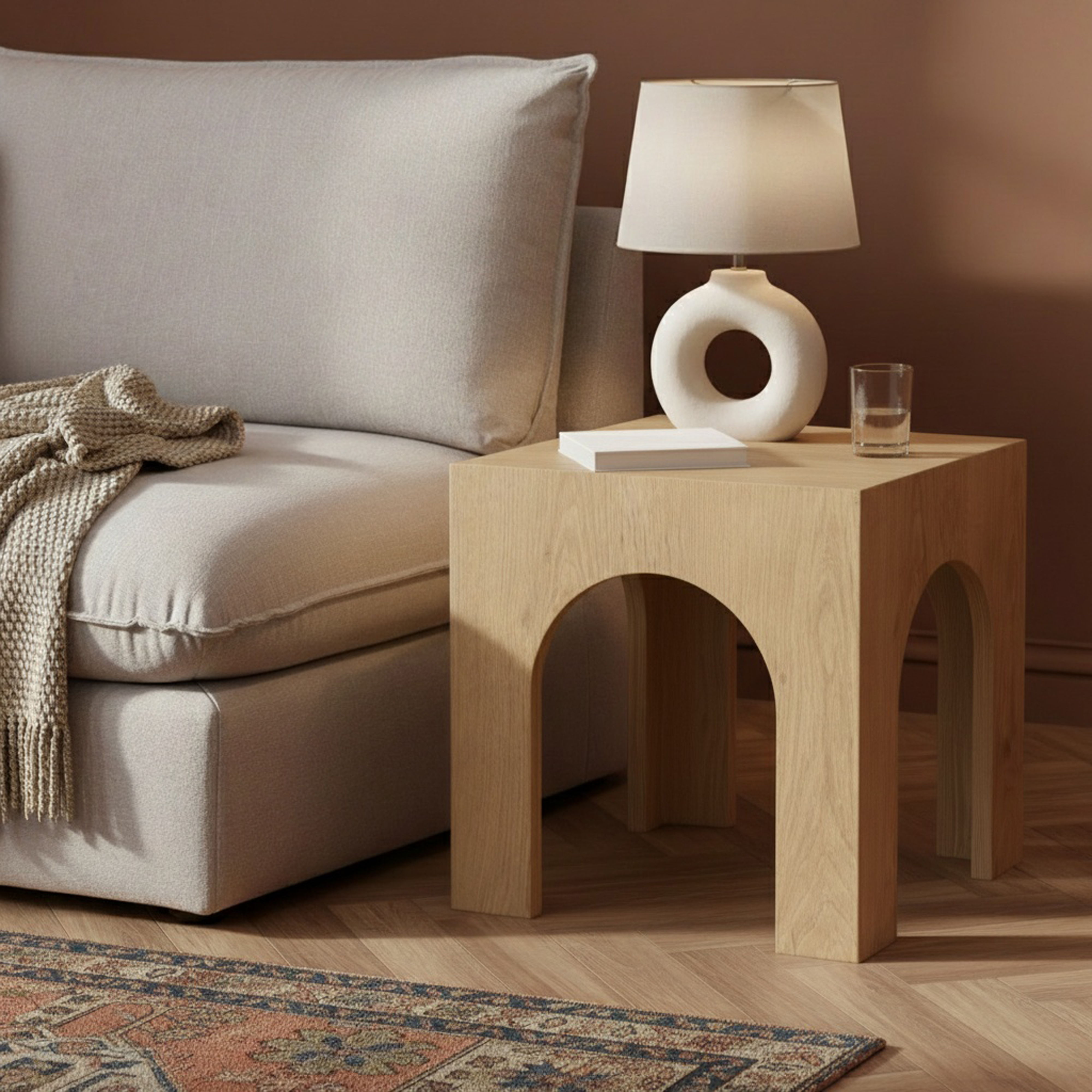 Arch - End Table - Oak