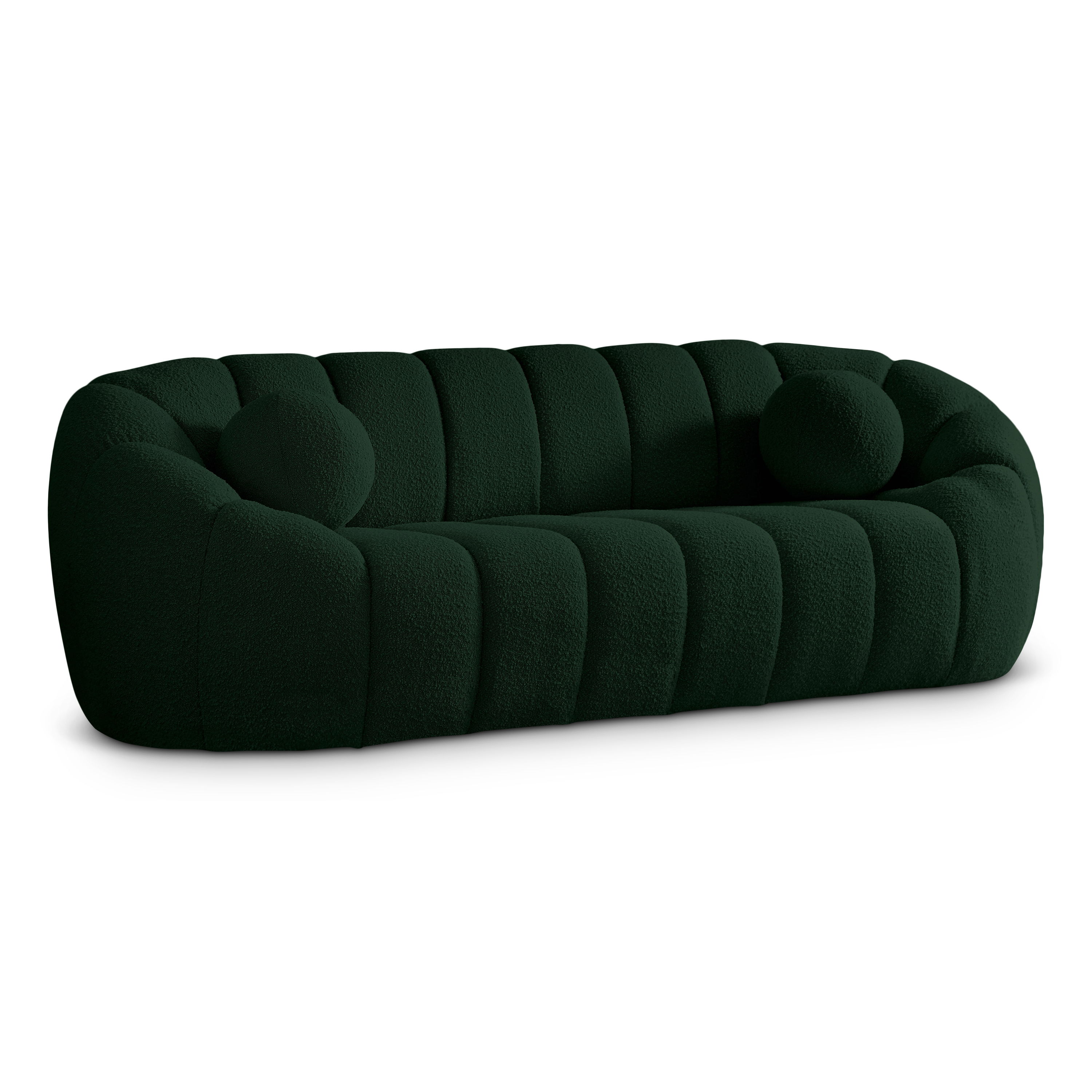 Elijah - Boucle Sofa - Green