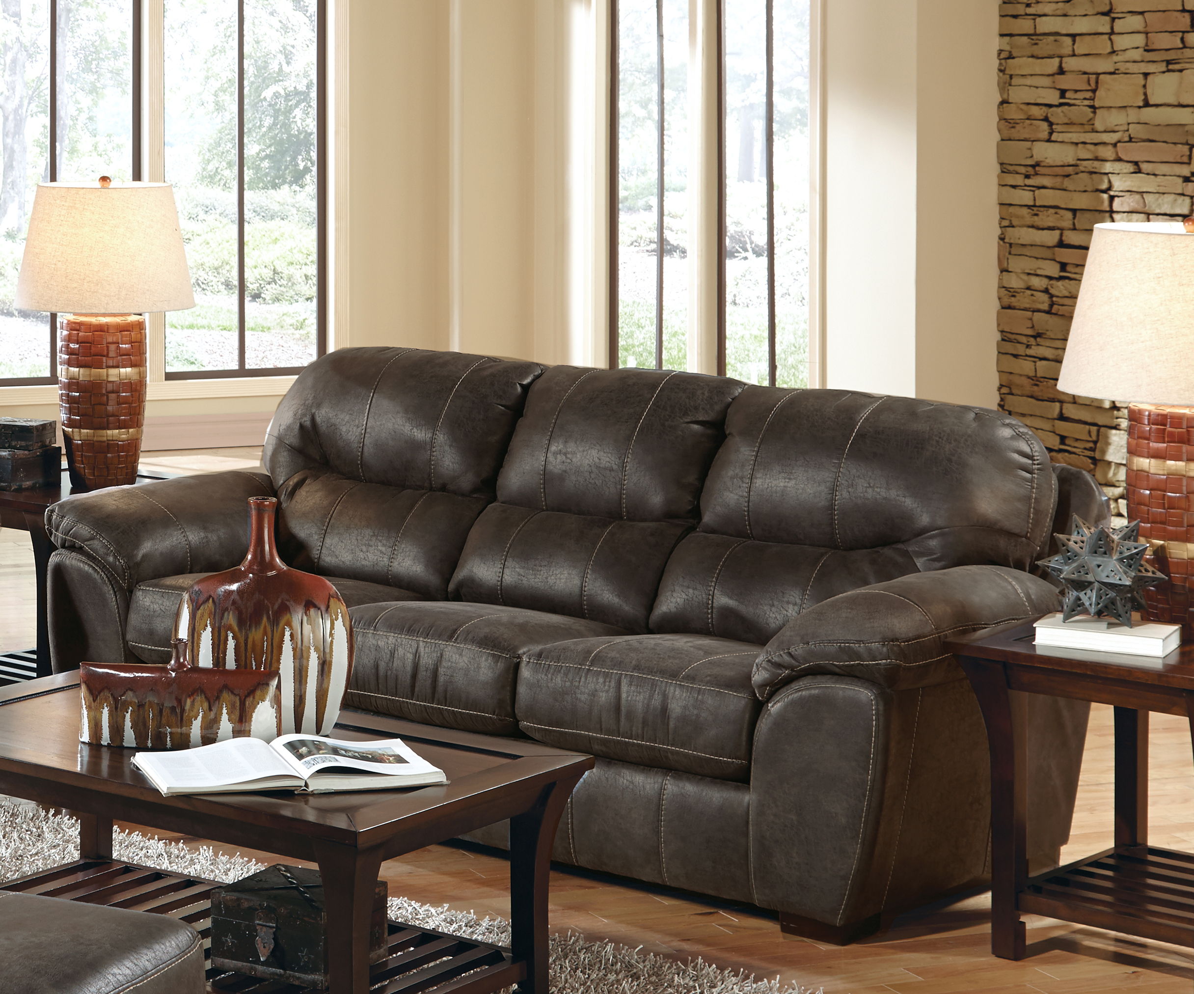 Grant - Sleeper - Steel - Faux Leather Image