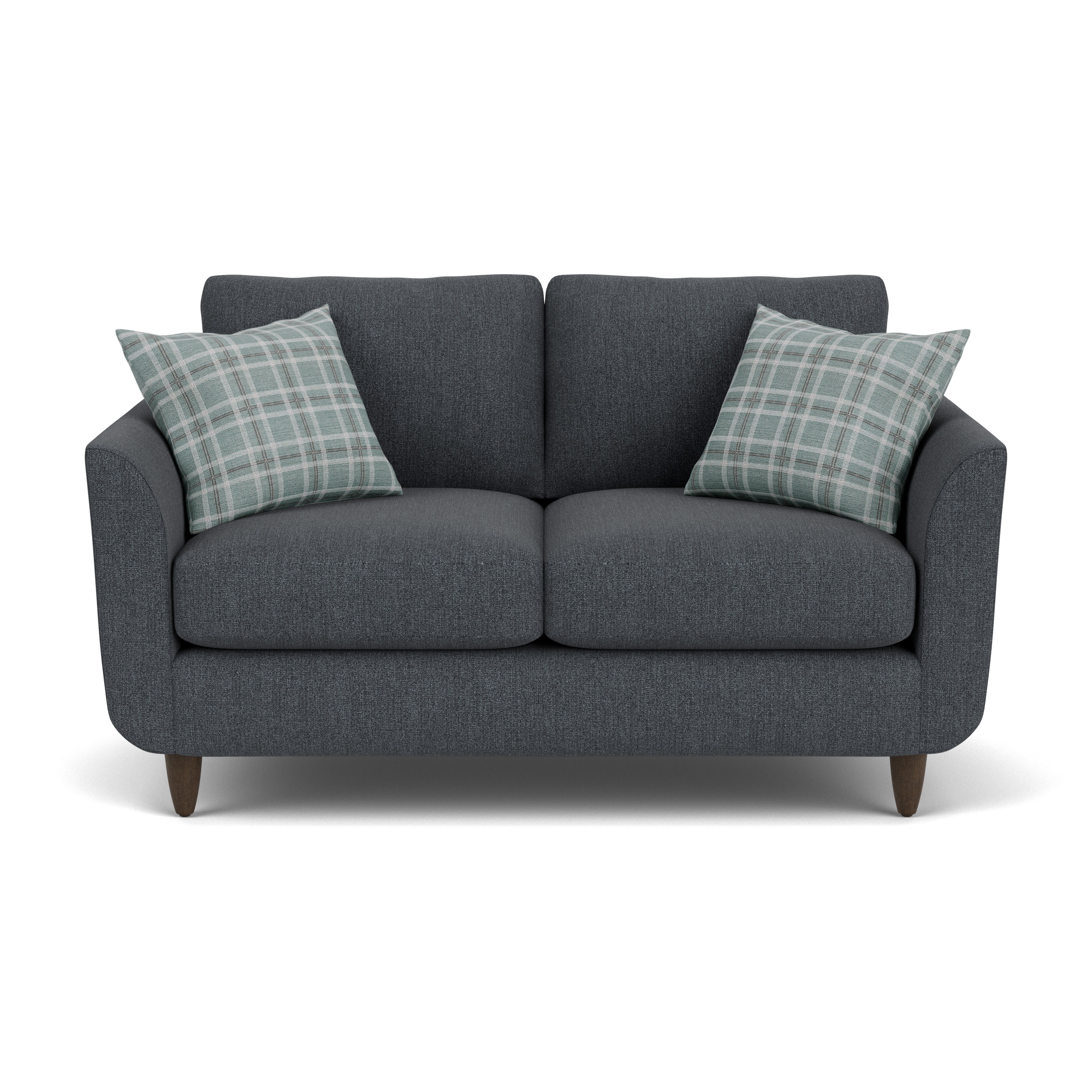 Mia - Fabric Loveseat, dark gray, view 4