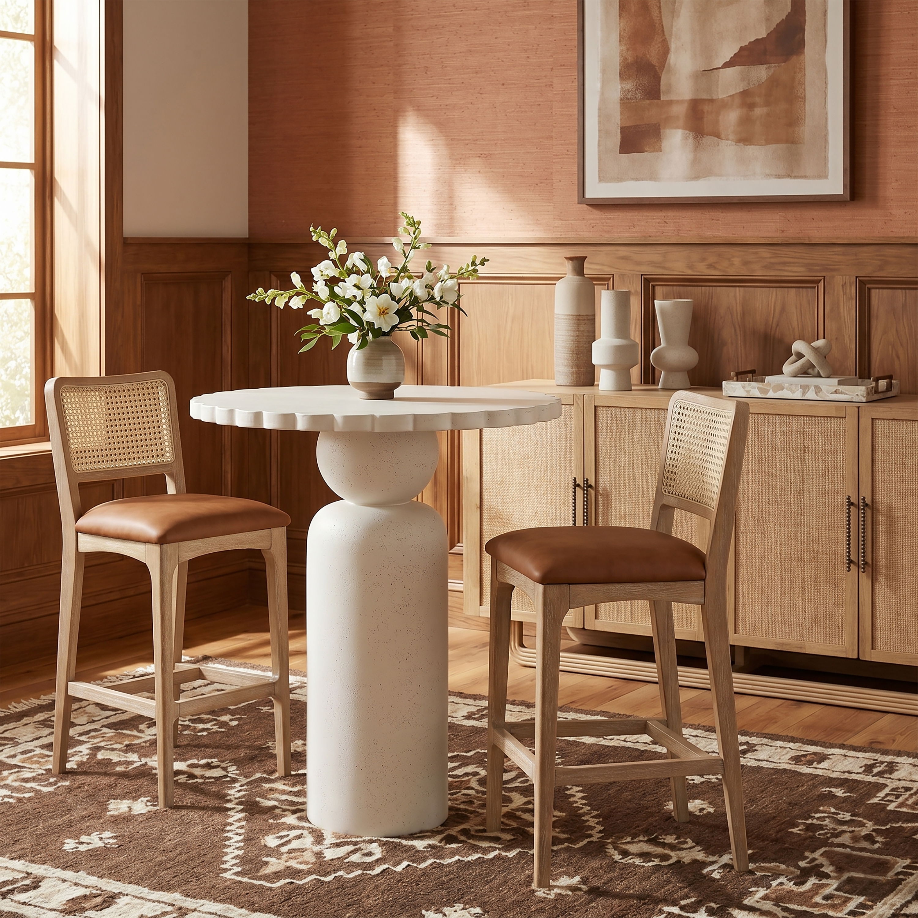 Petalia - Indoor/Outdoor Bar Table - Cream