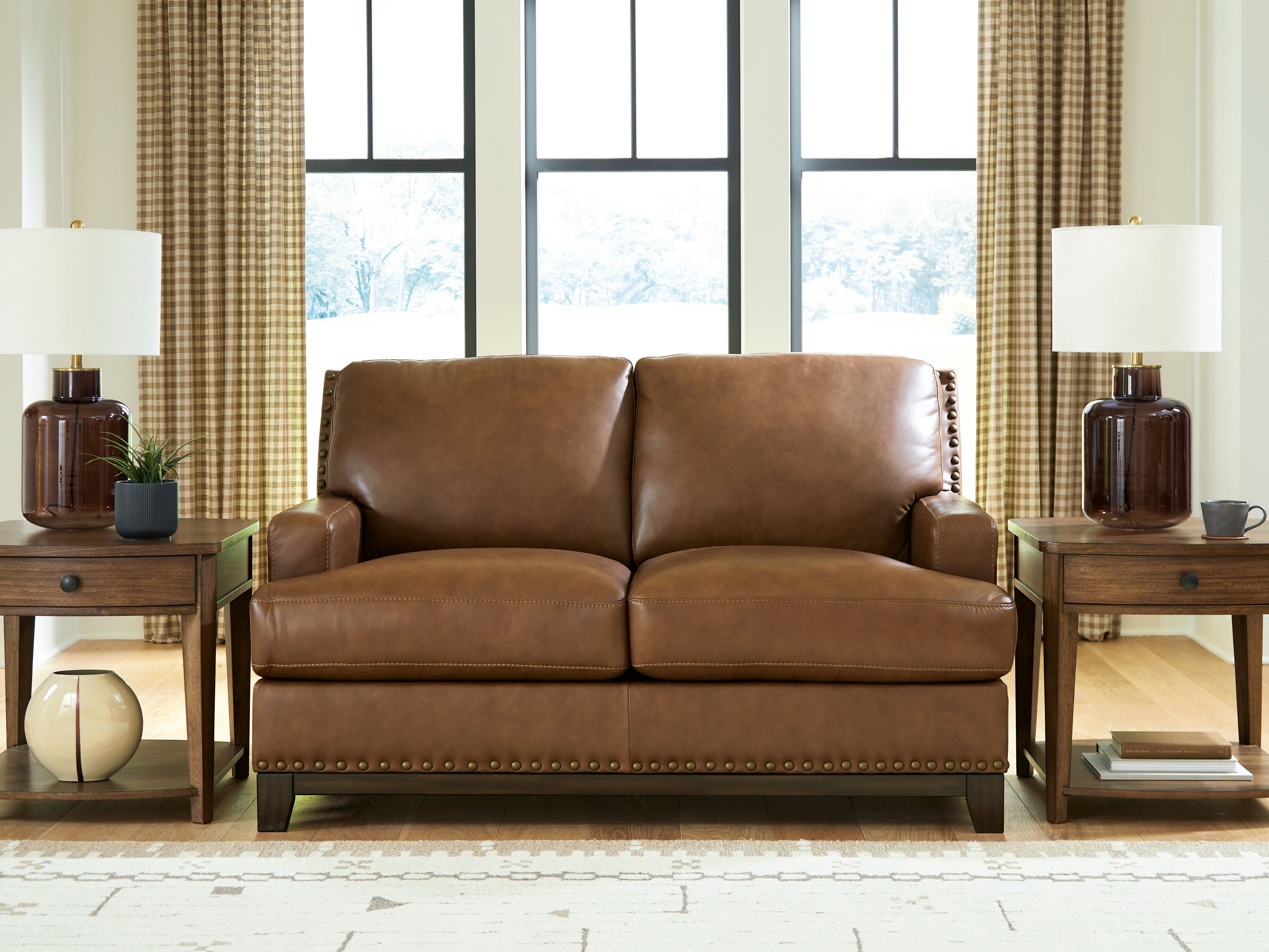 Ashley Furniture Saonara - Loveseat - Amber - Image 2