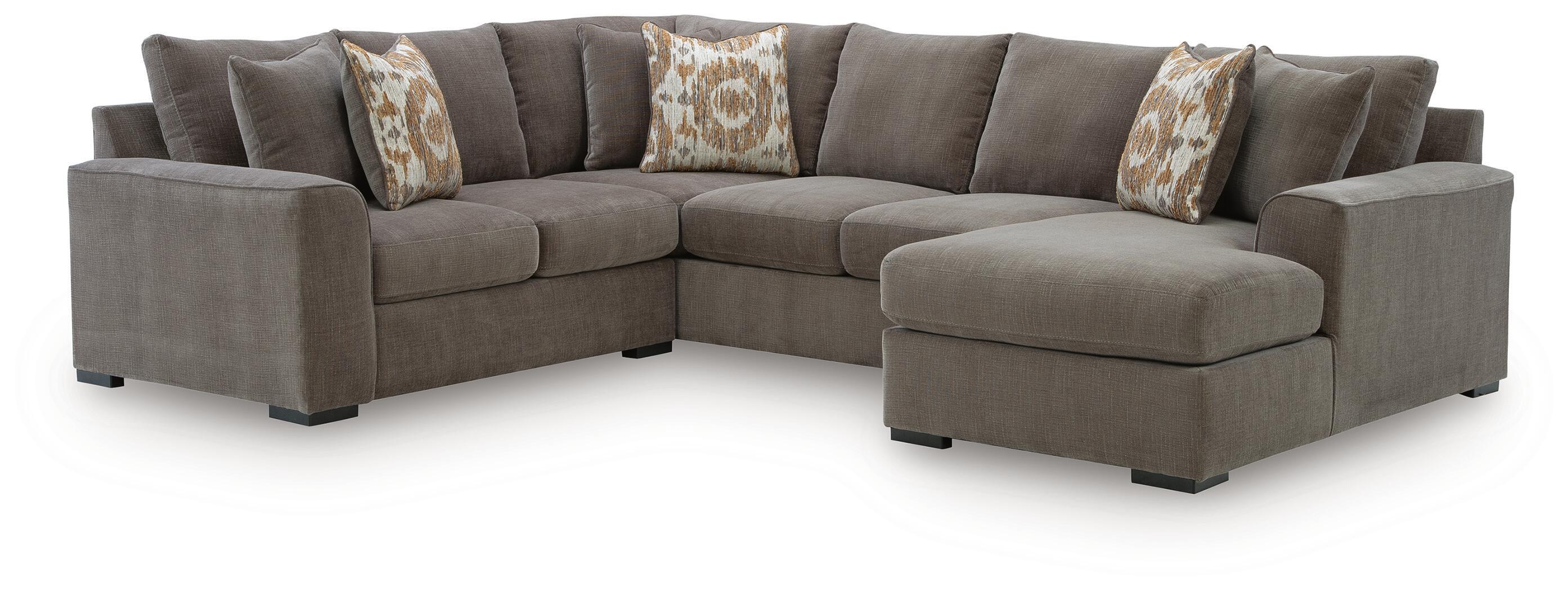 Larson Levee – 3-Piece Sectional With RAF Corner Chaise – Espresso