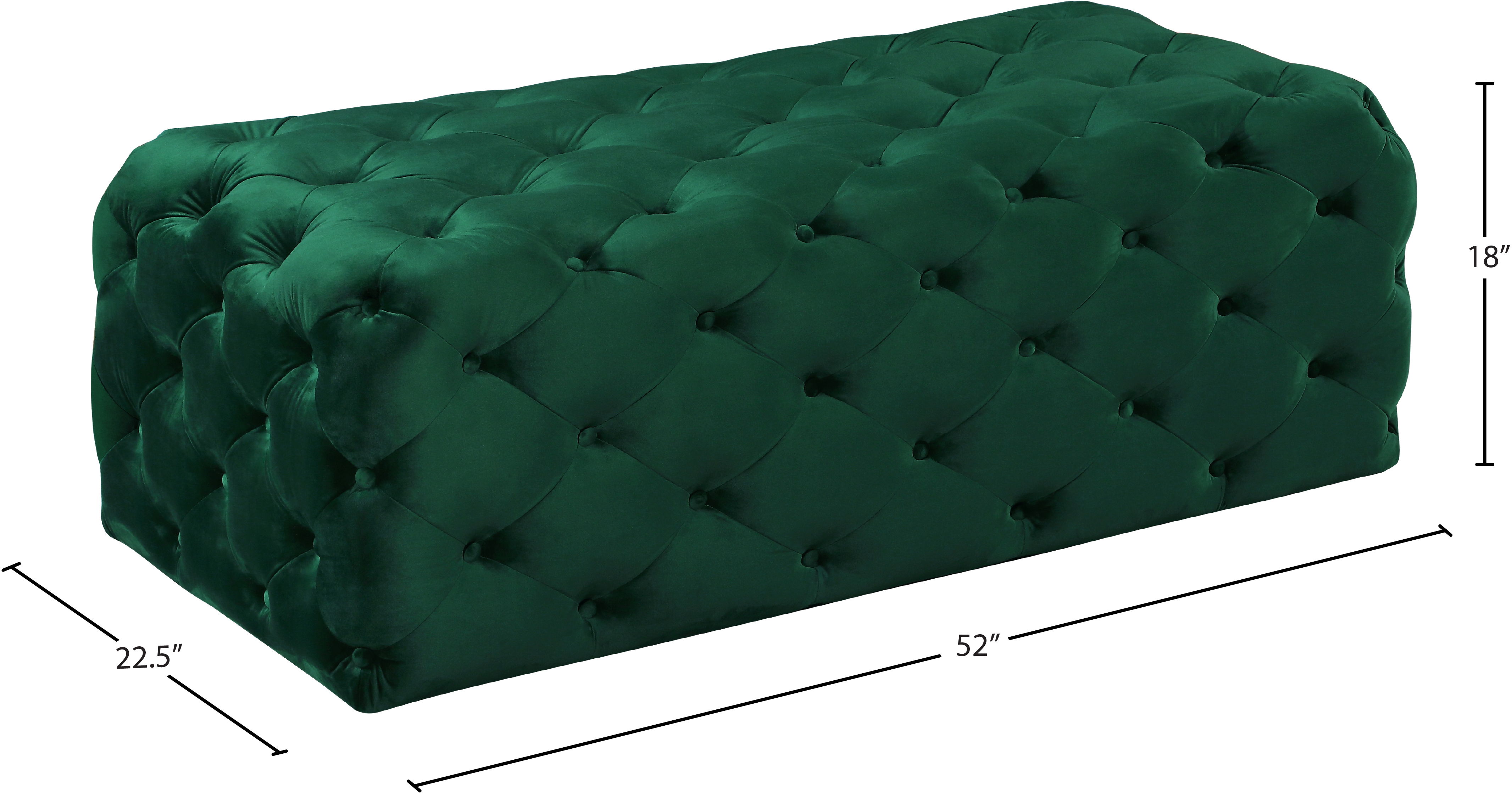 Casey - Ottoman / Bench - Green