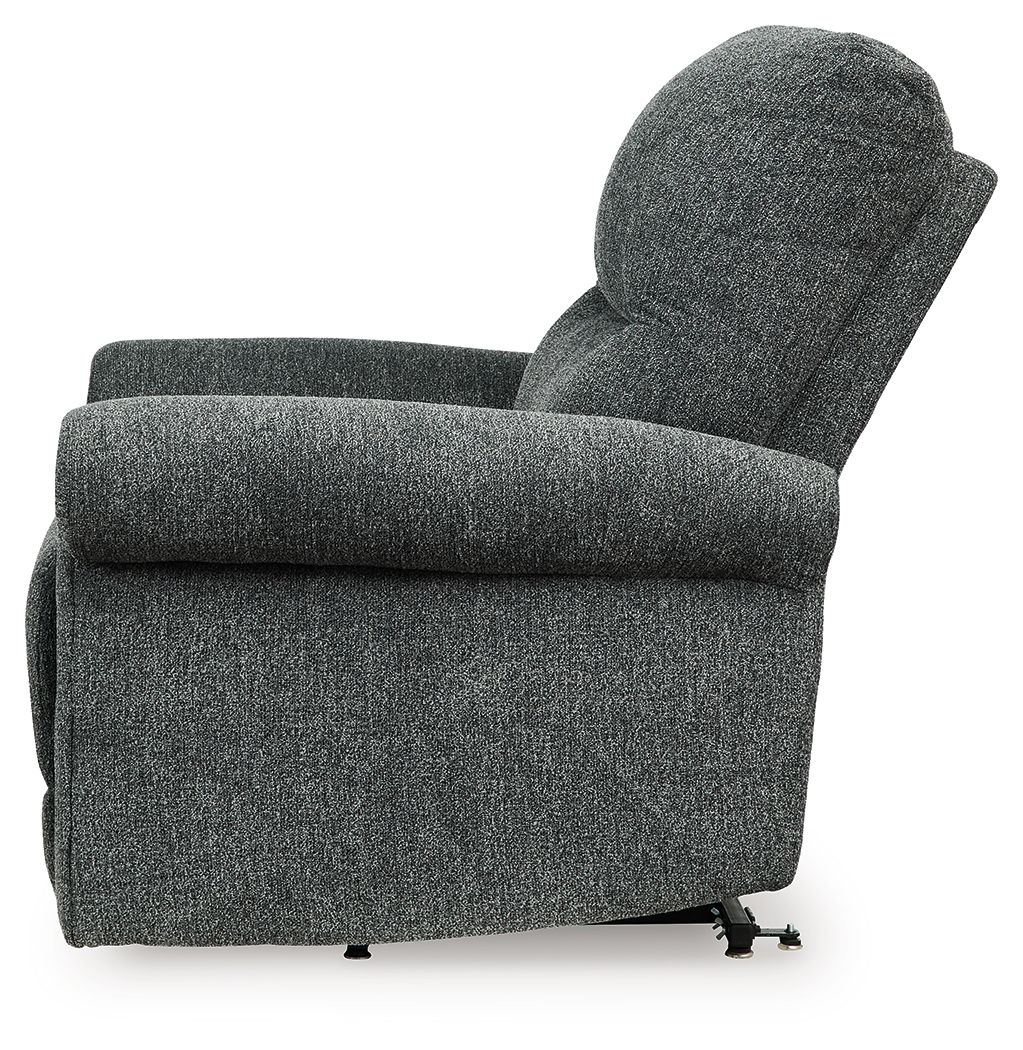 Ashley Furniture Aureta - Power Lift Recliner - Charcoal - Image 8