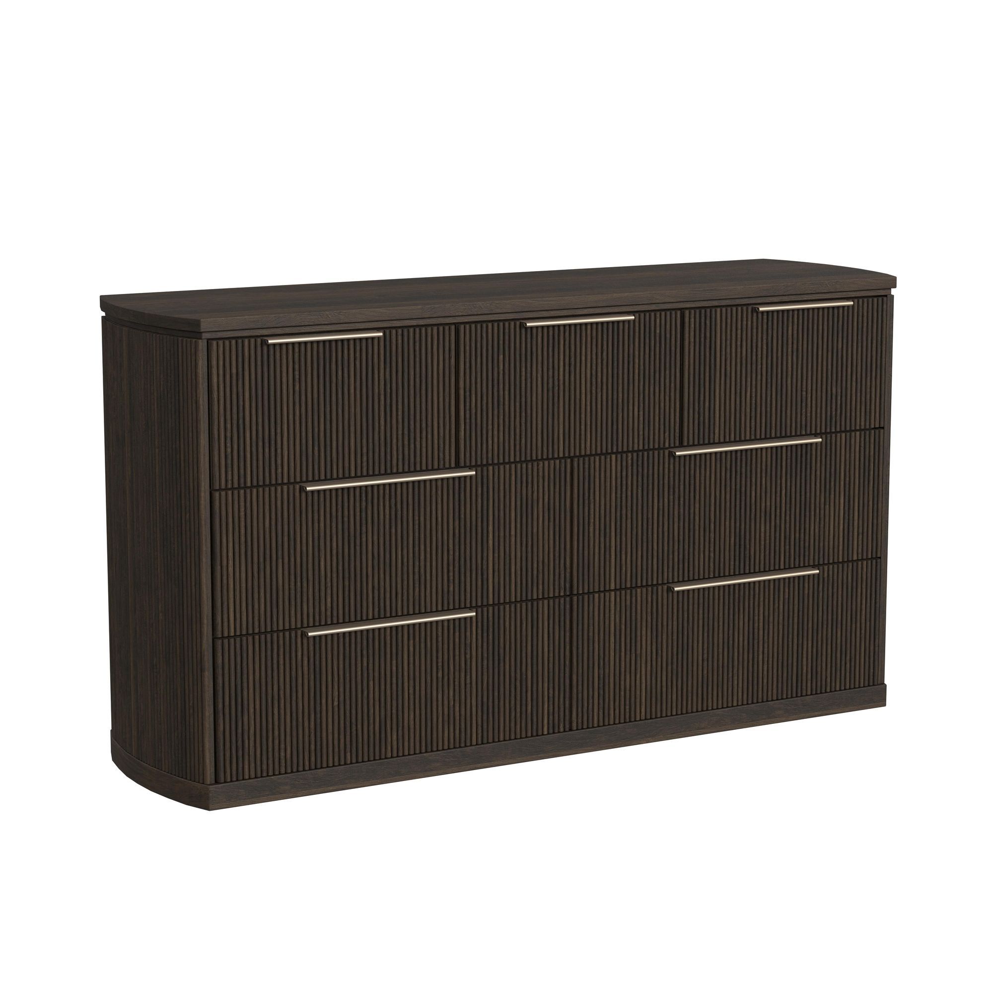 Sylvie - 7-Drawer Dresser - Dark Brown