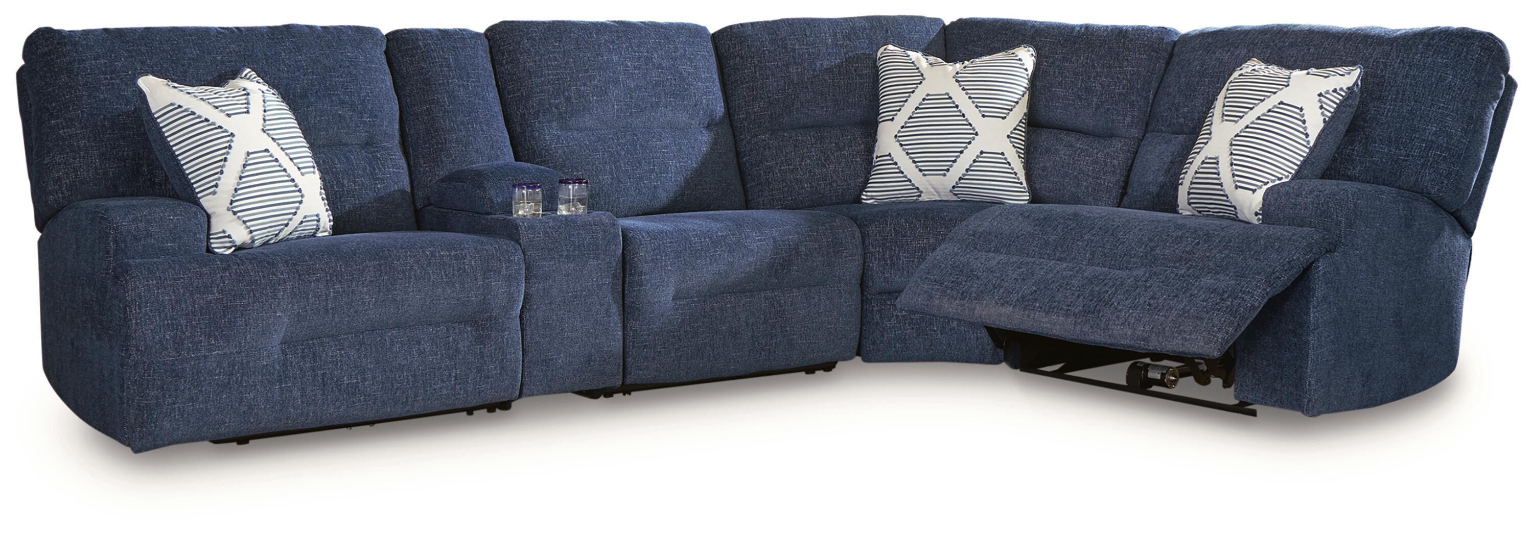 5 Pc · Power Reclining Sectional With Storage Console