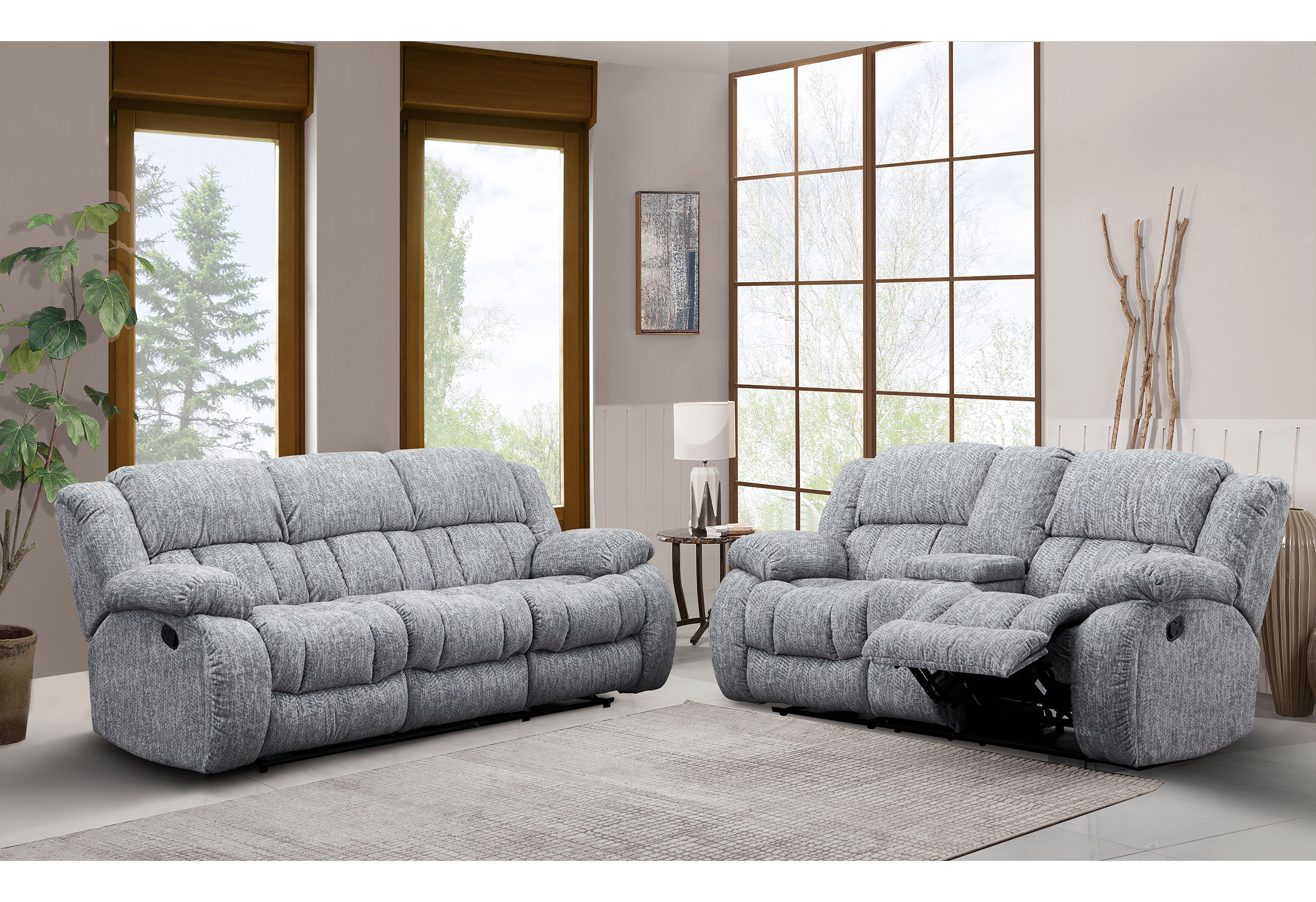 Reclining Sofa / Console Reclining Loveseat