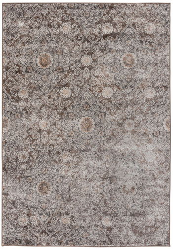 Devney – 5′ x 7′ Rug – Brown / Ivory / Rust