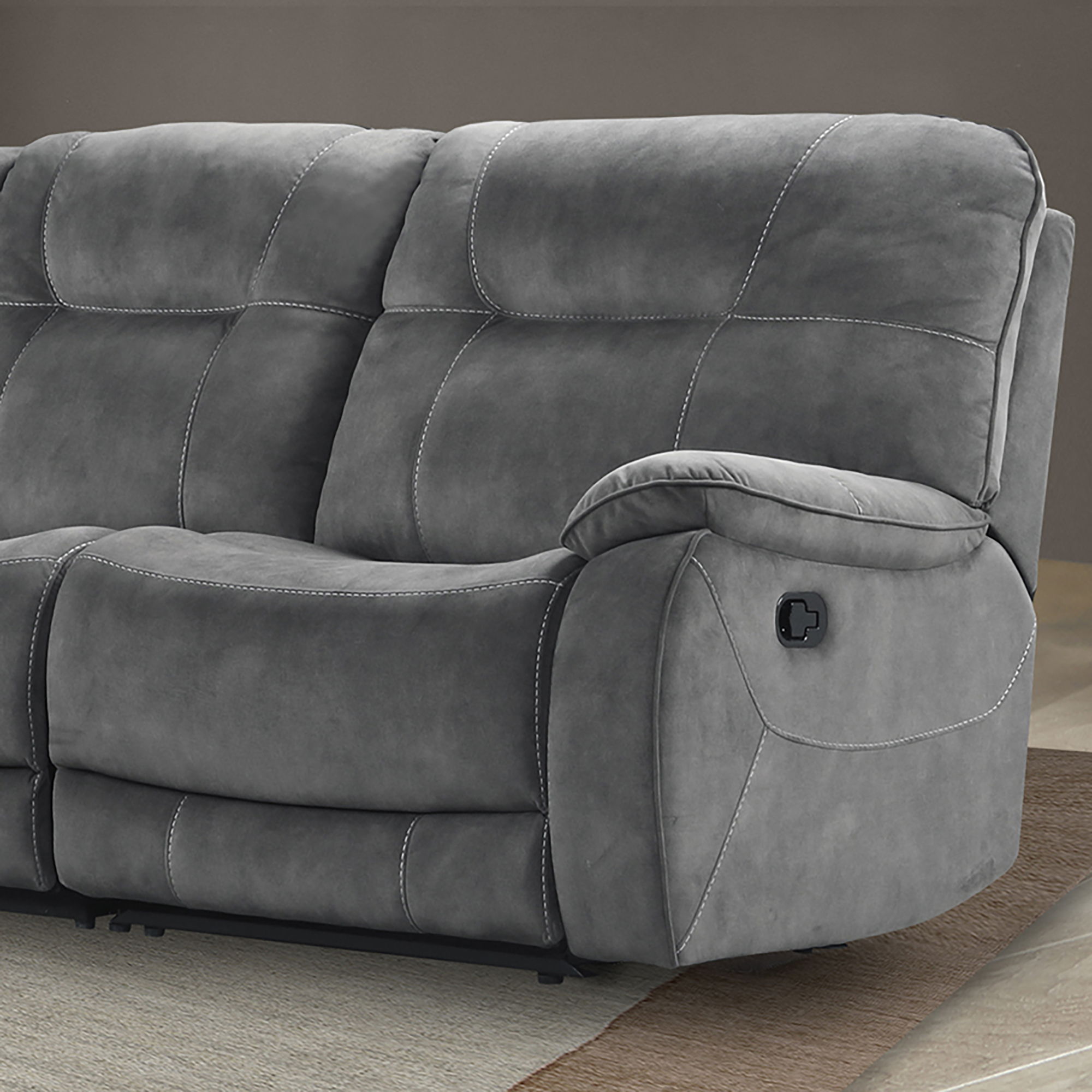 Parker House Cooper - Manual Right Arm Facing Recliner - Shadow Grey
