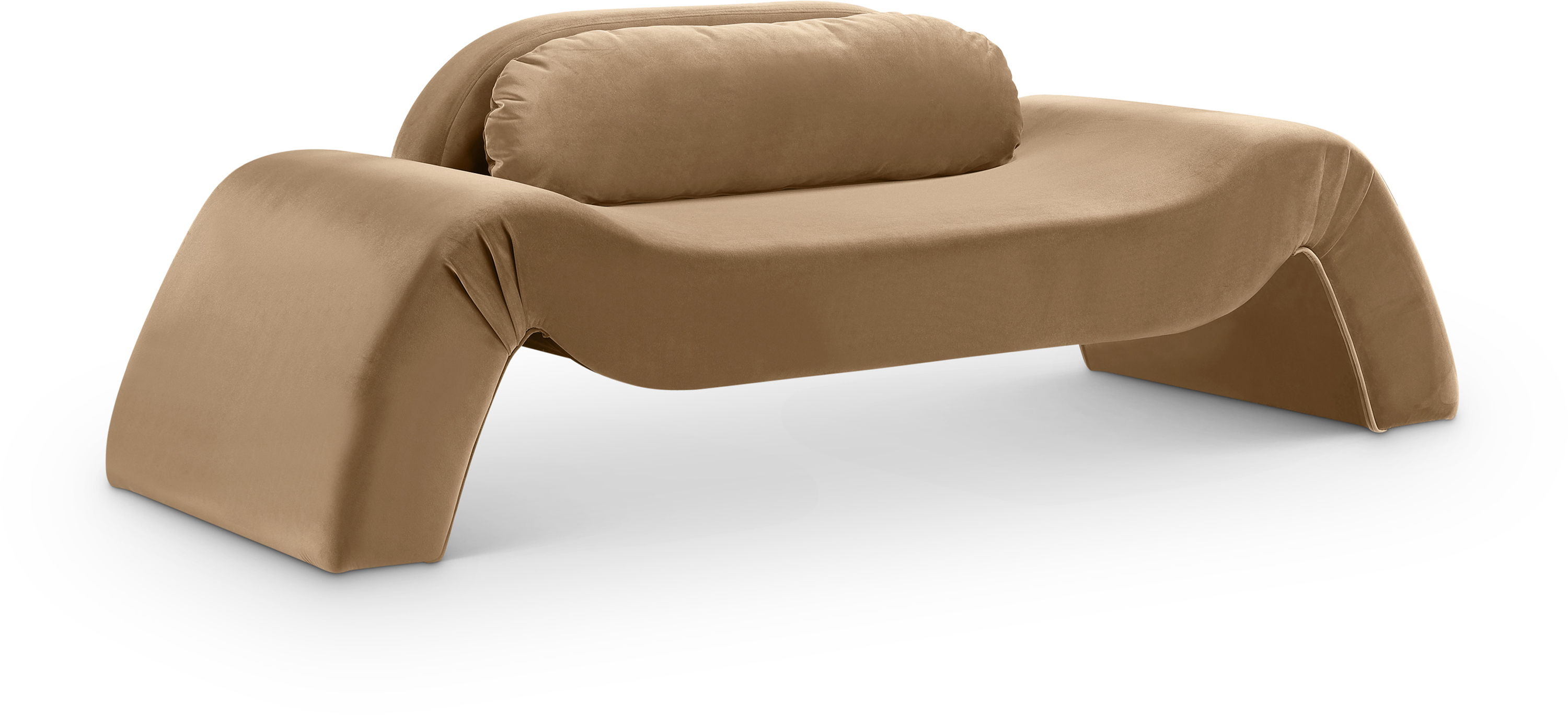 Austin - Velvet Loveseat - Beige