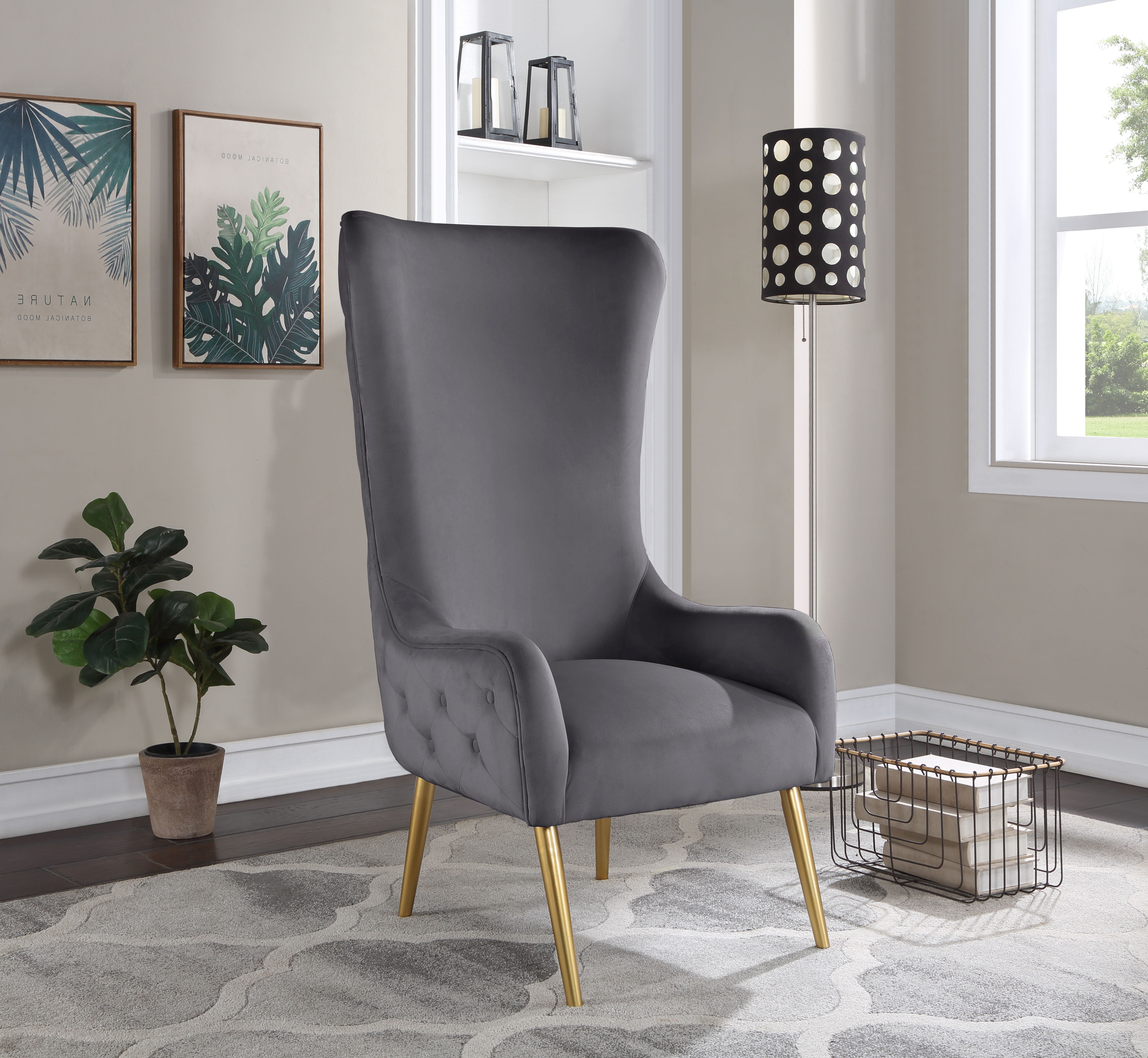 Alexander - Accent Chair - Gray