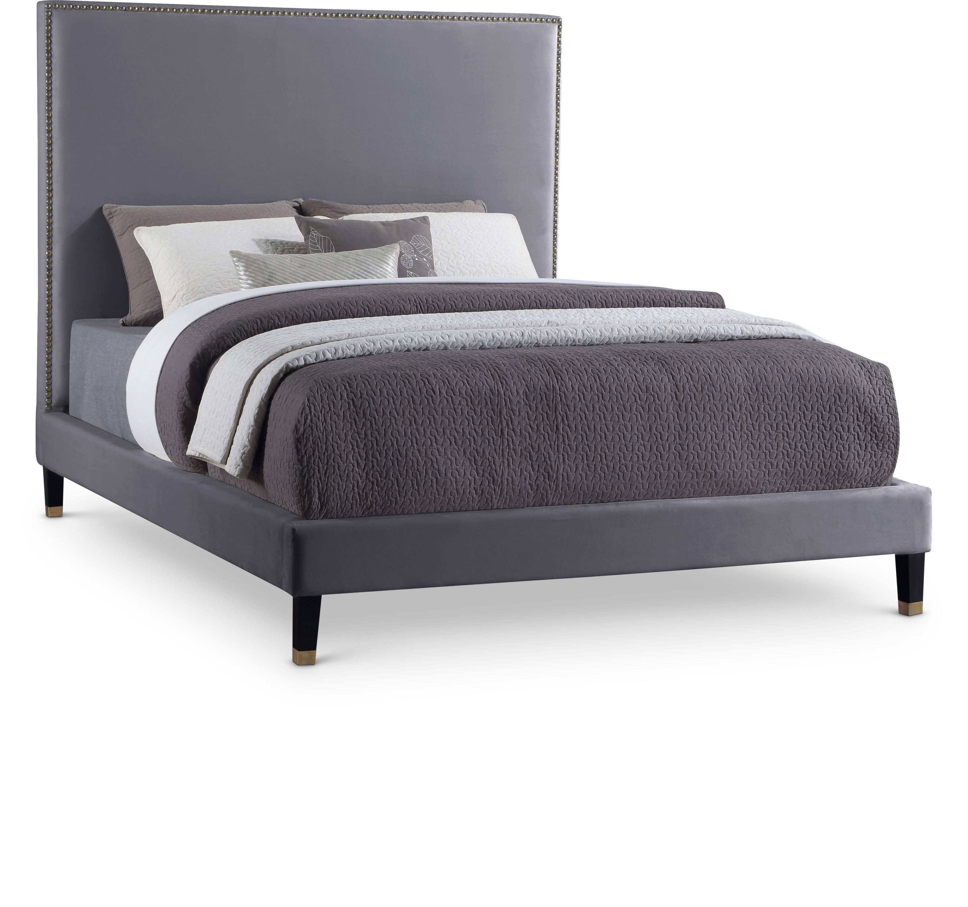 Harlie - Queen Bed - Gray