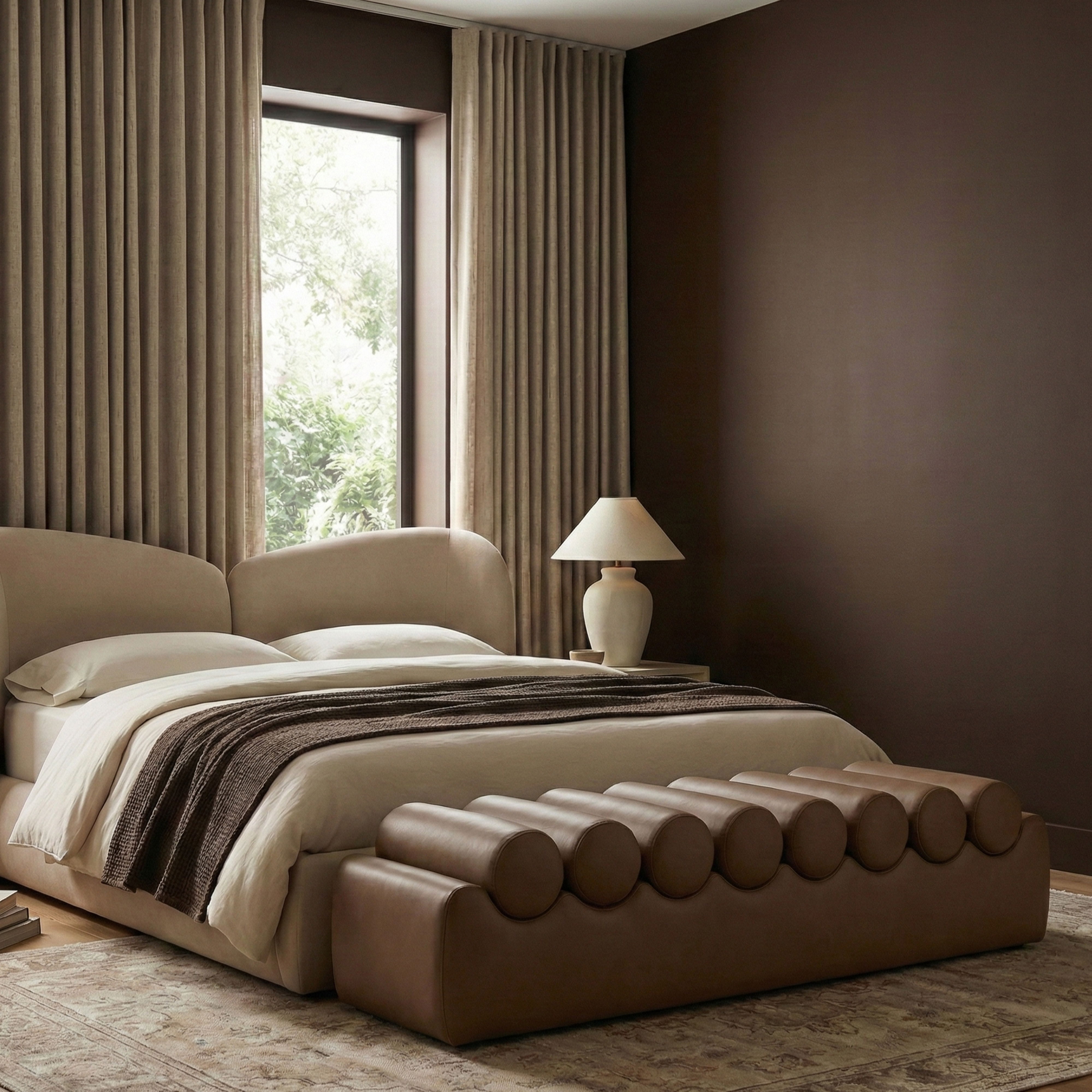Rumble - 72" Bench - Brown