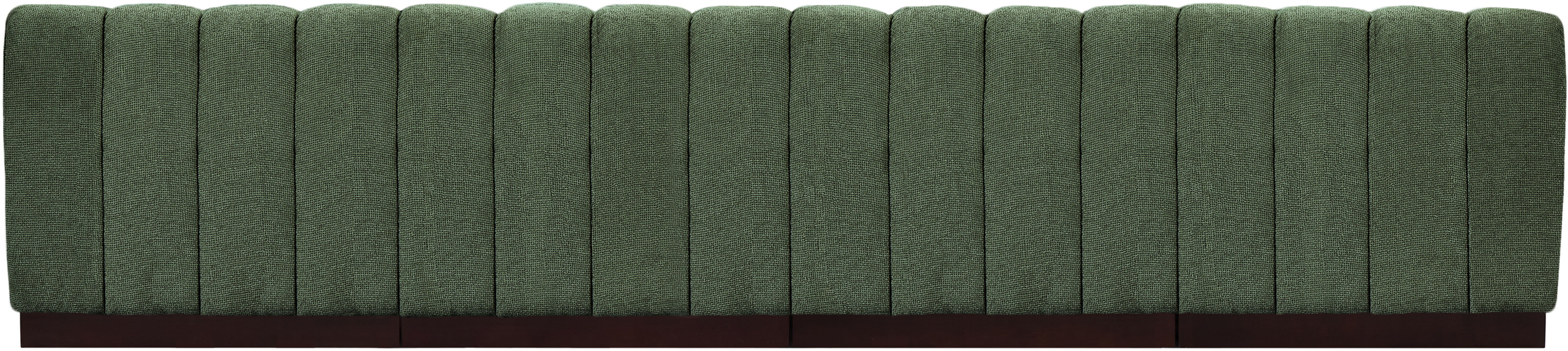 Quinn - 4 Piece Modular Armless Sofa - Green
