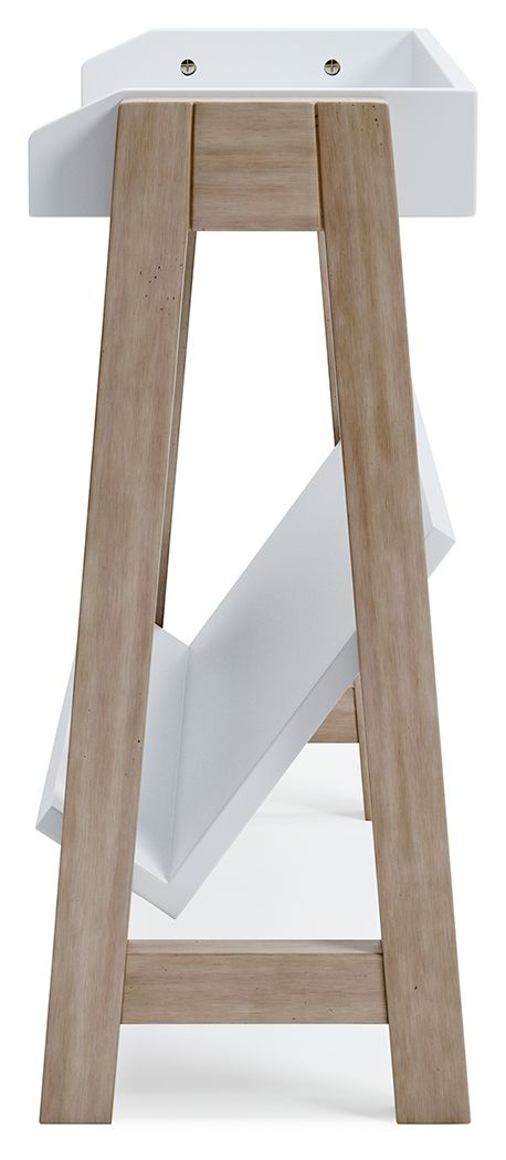 Ashley Furniture Blariden - Small Bookcase - White / Tan - Image 7