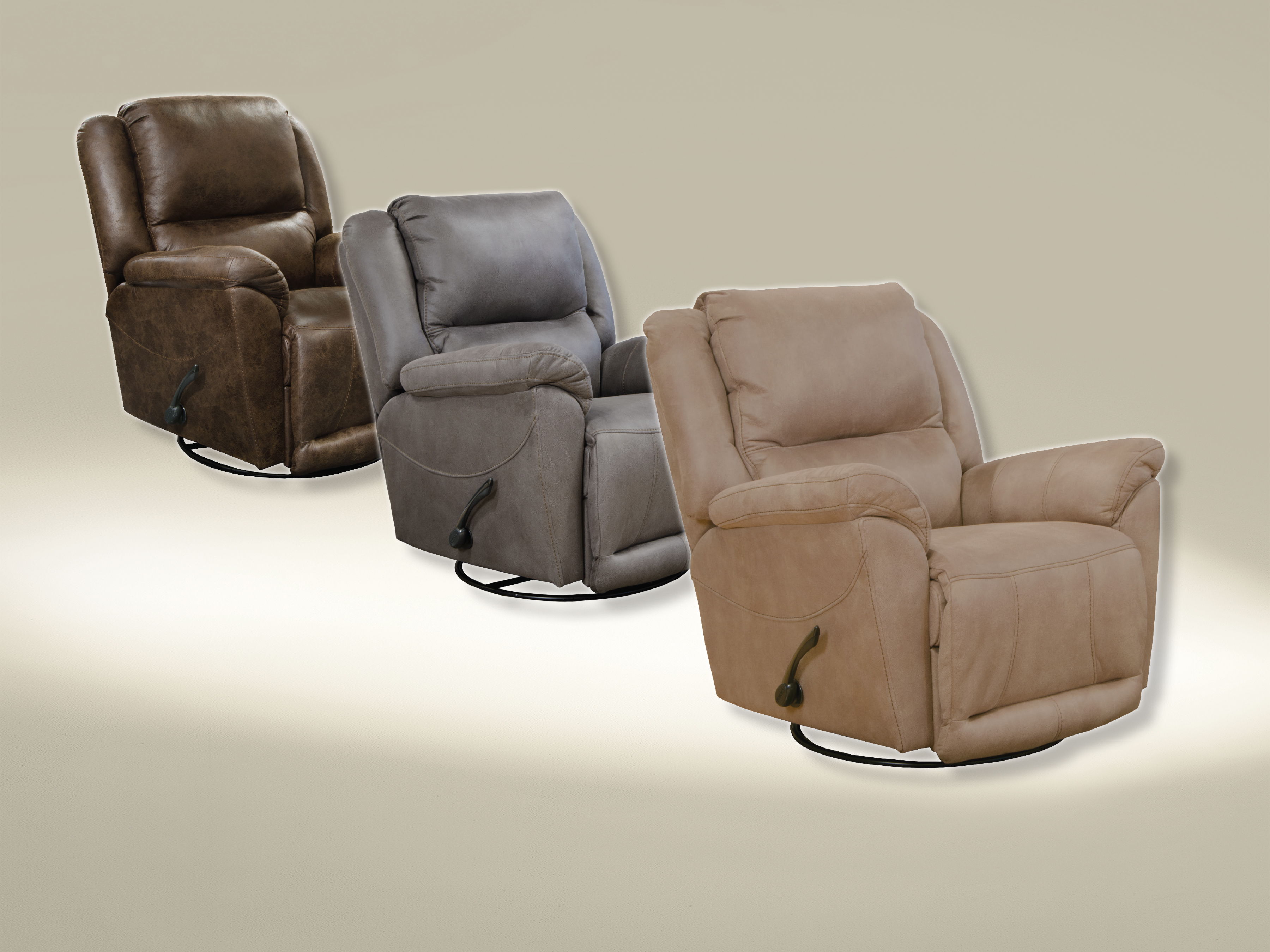 Cole - Chaise Swivel Glider Recliner - Mink