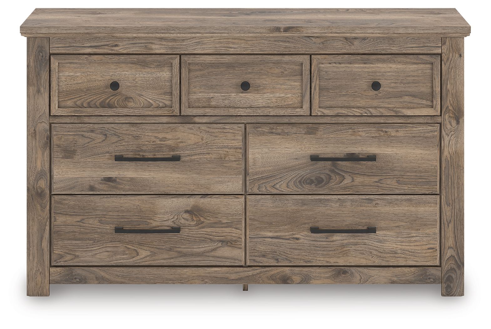 Rusticott - Seven Drawer Dresser - Brown