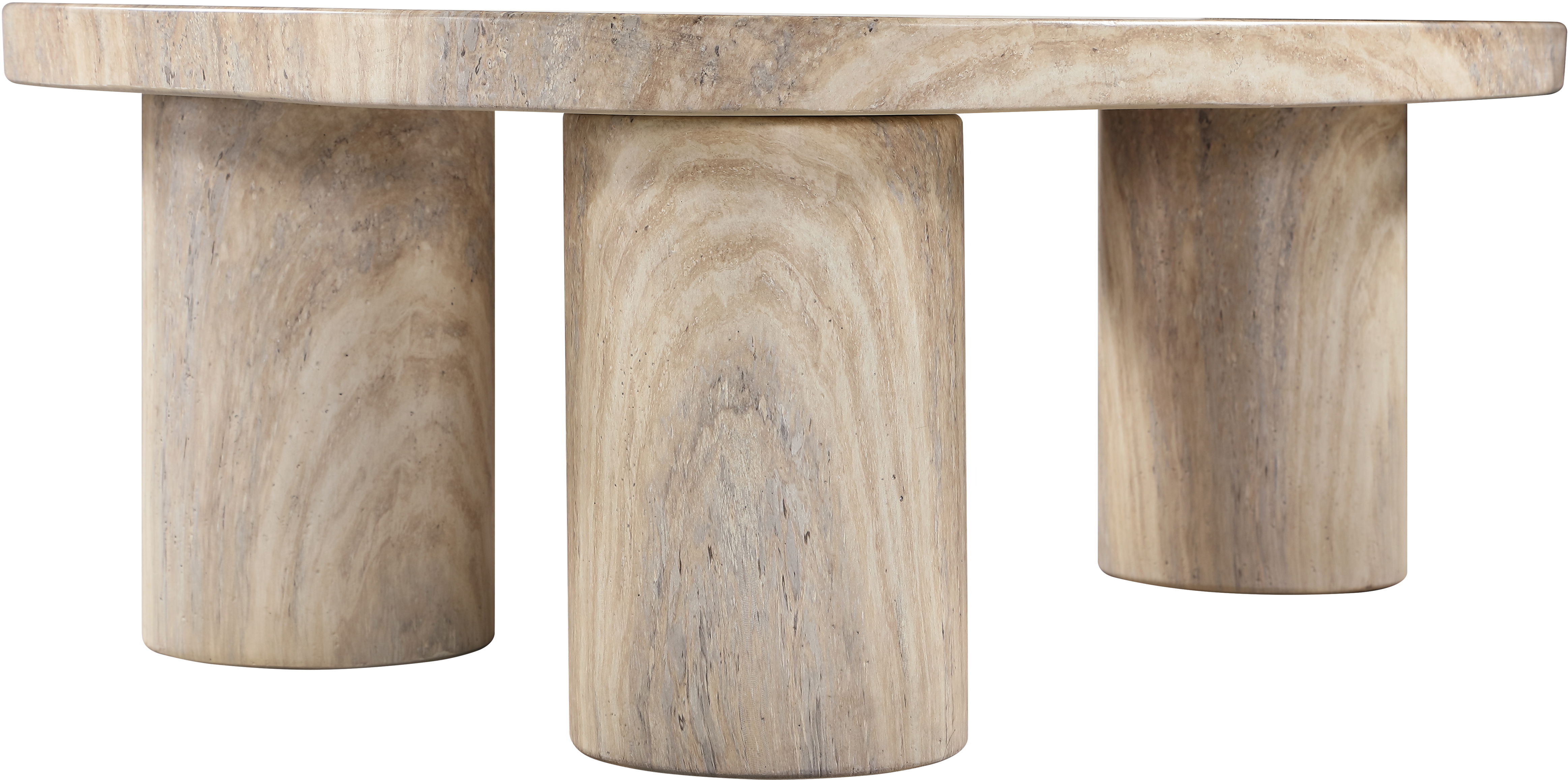 Teramo - Concrete Indoor/Outdoor Coffee Table - Travertine