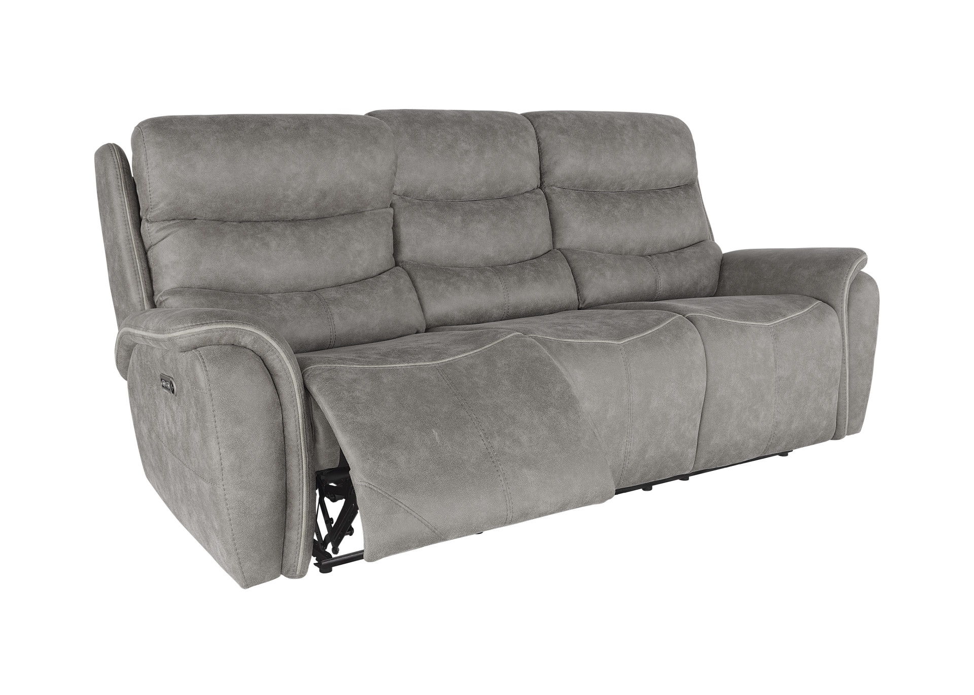 Kamari - Sofa With Power Headrest & Footrest - Gray, gray, view 5