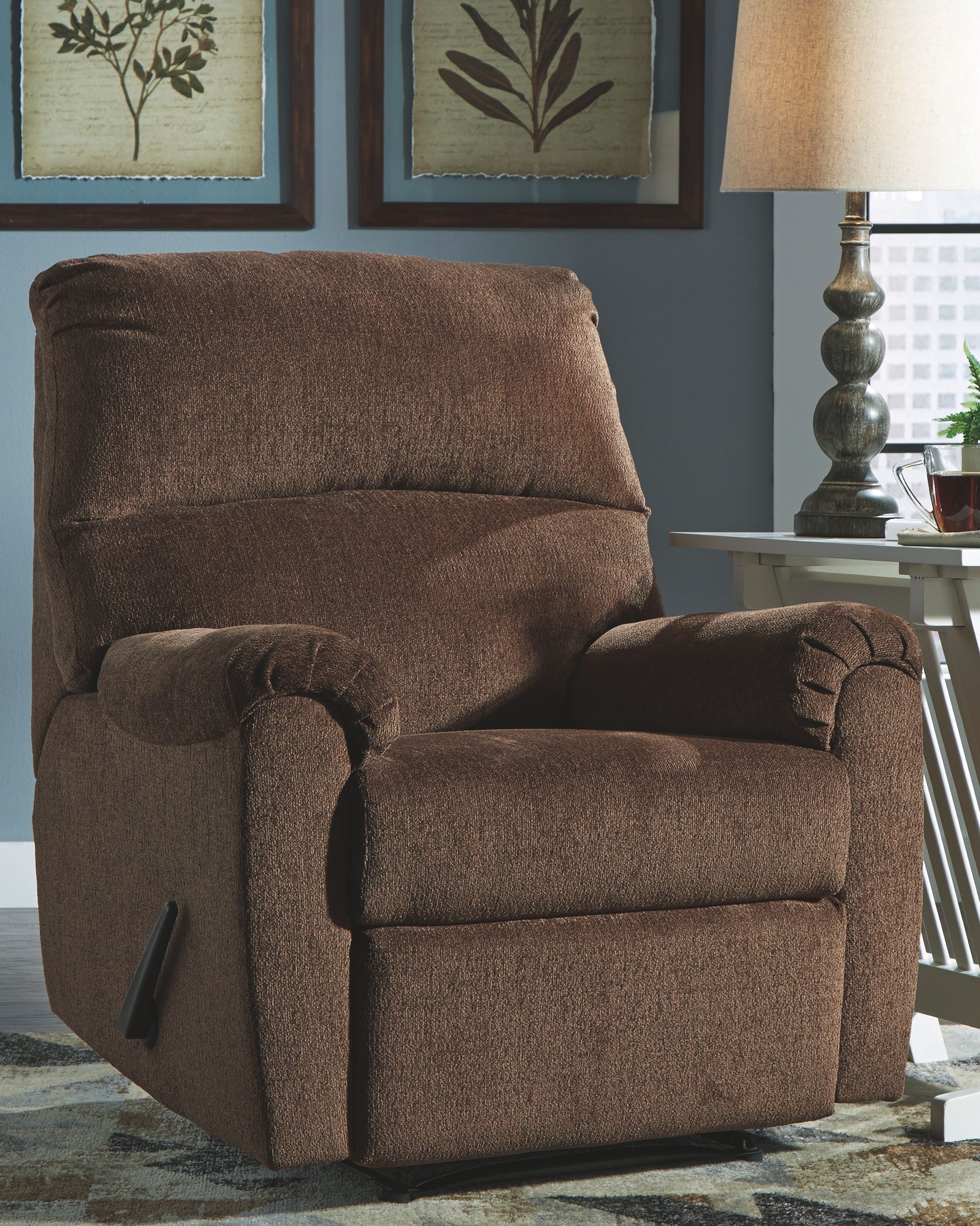 Ashley Furniture Nerviano - Zero Wall Recliner - Chocolate - Image 2