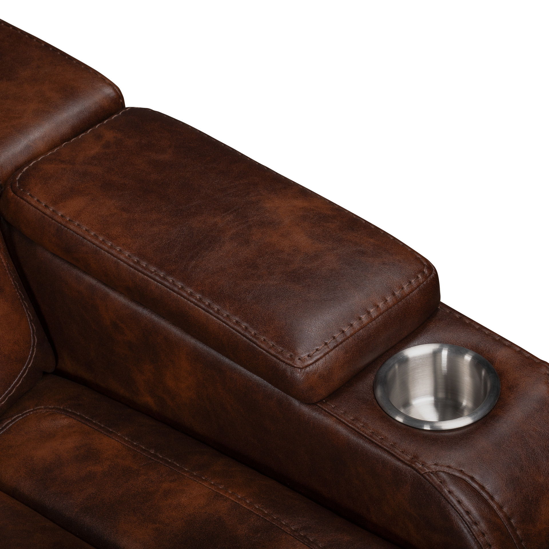 Chester - Glider Recliner - Brown, dark brown, view 4